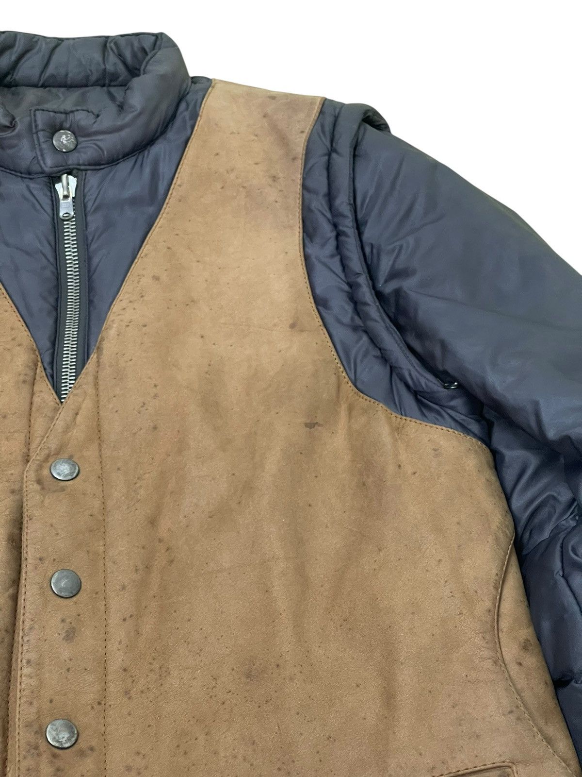 Maison Margiela AW03/04 Martin Margiela Padded Nylon Leather Jacket 7🟩0 Size US M / EU 48-50 / 2 - 10 Thumbnail