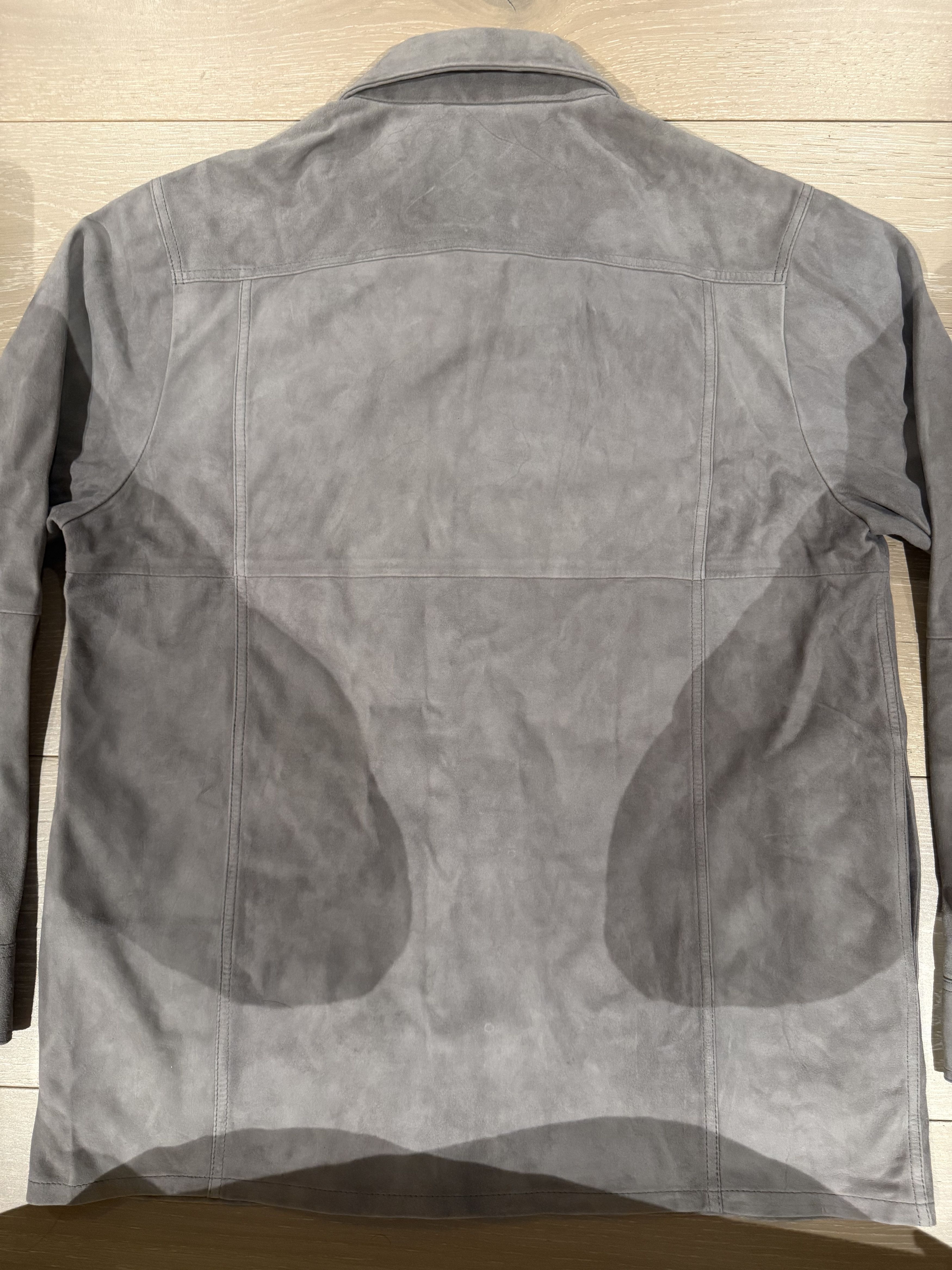 Corridor 💚 Corridor NYC Goat Suede Snap Shirt Grey Medium NEW Size US M / EU 48-50 / 2 - 8 Thumbnail