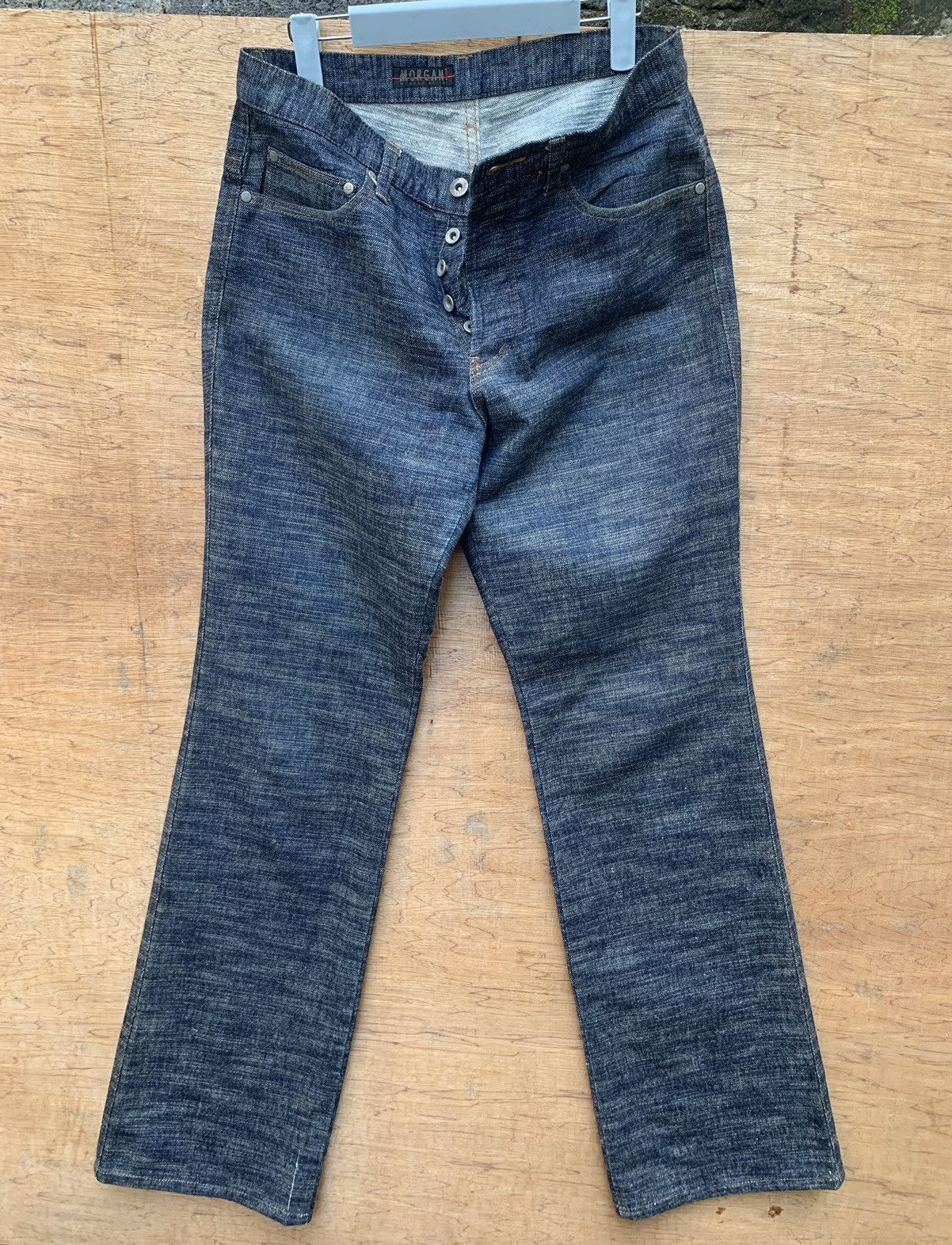 Japanese Brand 🔥🔥 MORGAN HOMME Blue Denim Jeans Size US 30 / EU 46 - 18 Thumbnail