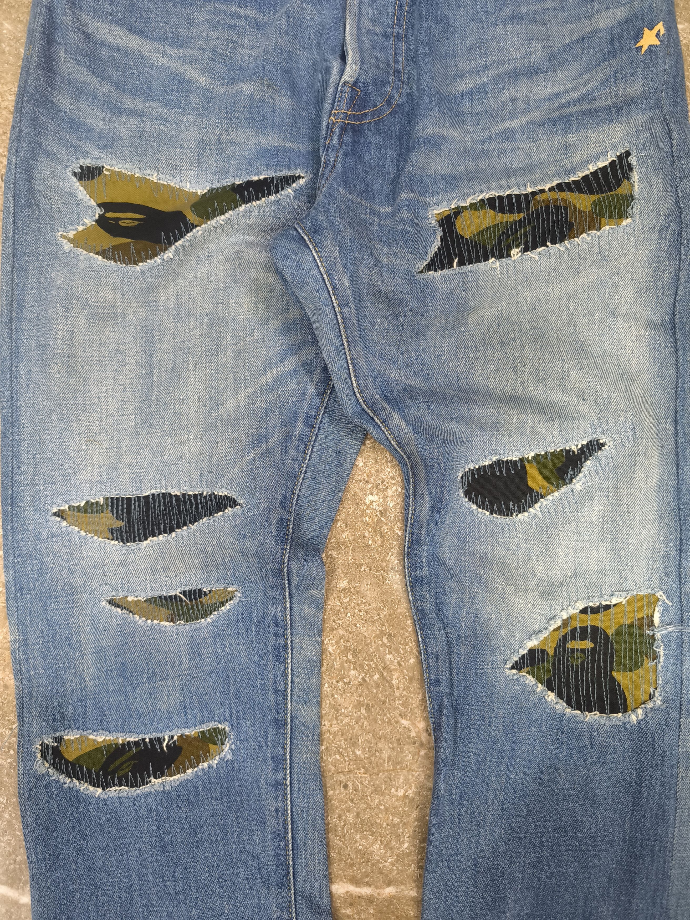 Bape BAPE 1999 Type 02 Damaged Denim Size US 32 / EU 48 - 4 Thumbnail