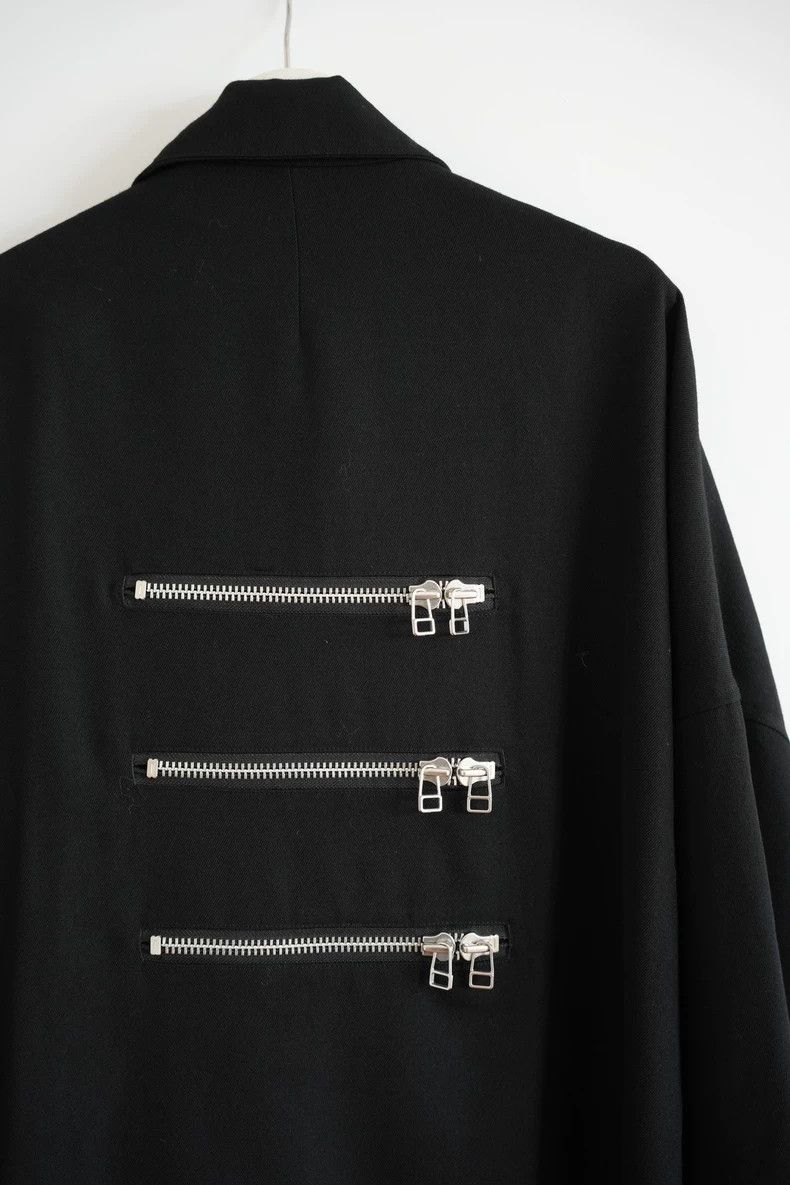 Yohji Yamamoto Yohji Yamamoto 20 oz Zip Ribbon Chain coat 2502-Nextarrow Size US L / EU 52-54 / 3 - 6 Thumbnail