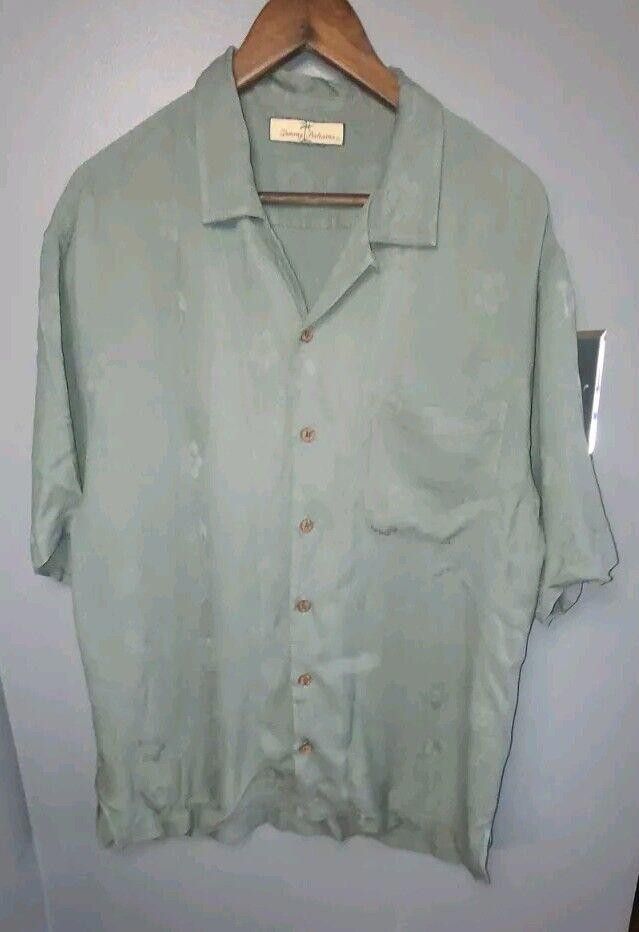Tommy Bahama Tommy Bahama Men's Short Sleeve Green Silk size L Hula Girl Size US L / EU 52-54 / 3 - 1 Thumbnail