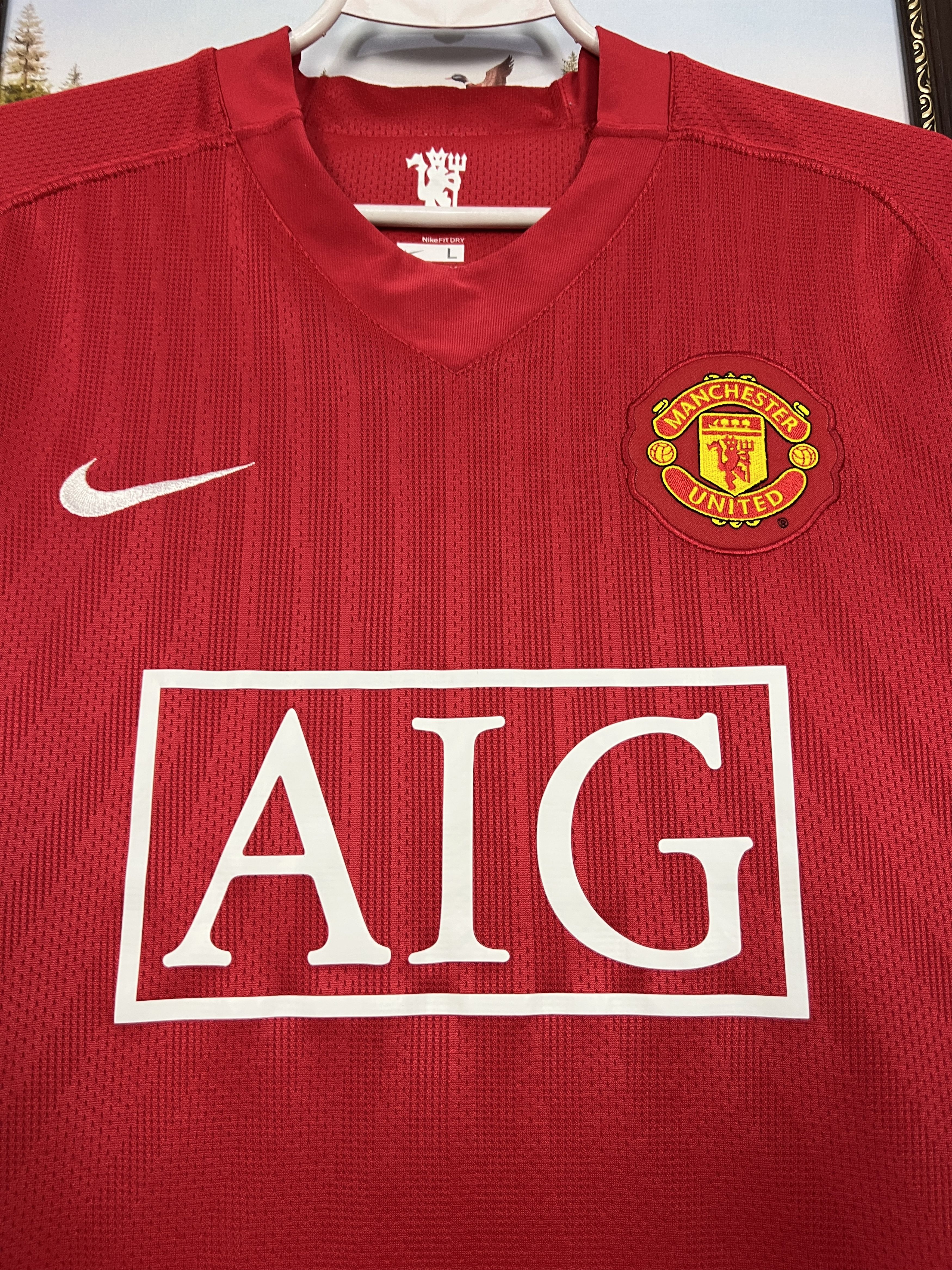 Nike Manchester United Home football shirt 2007 Soccer Nike Size US L / EU 52-54 / 3 - 3 Thumbnail
