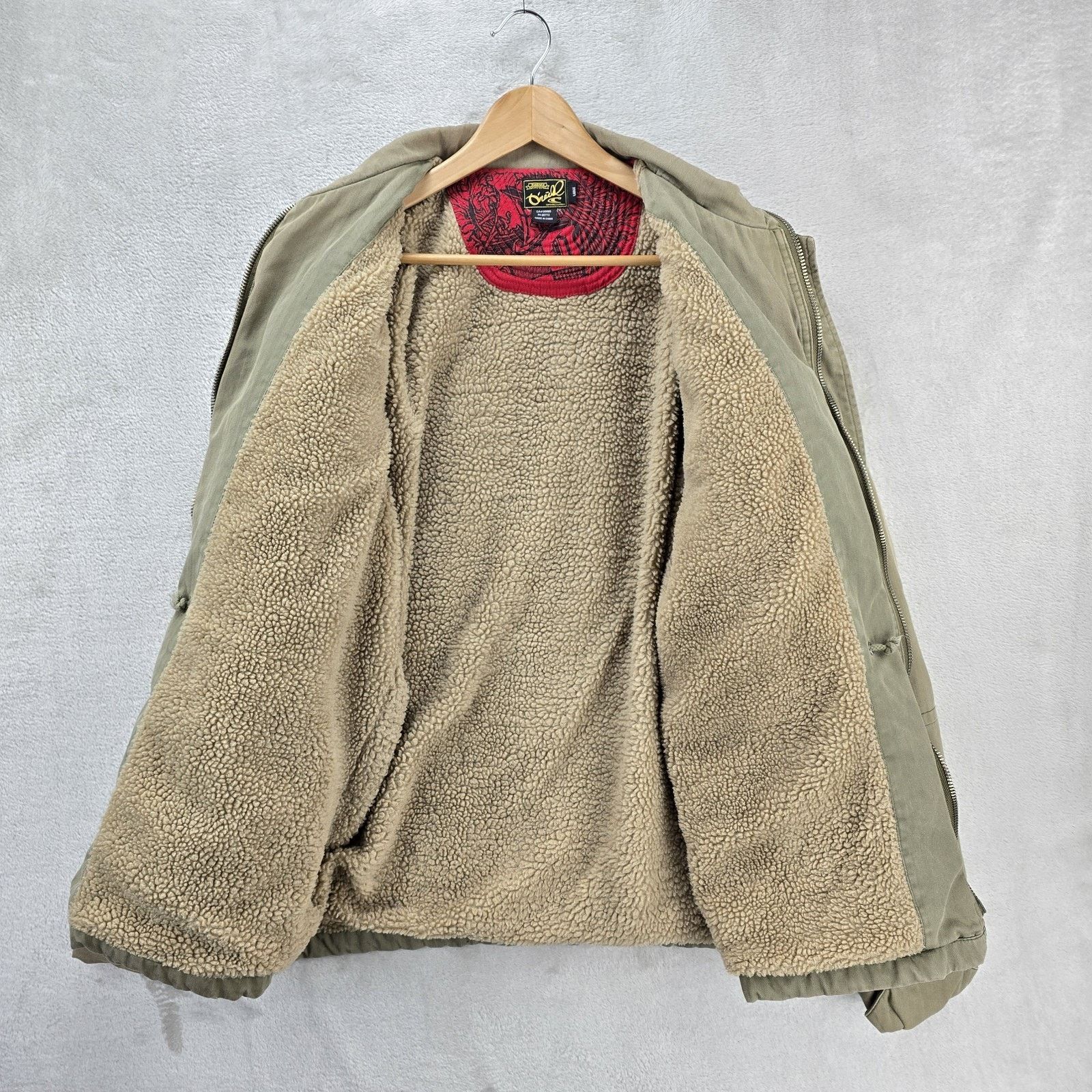 O'Neill Vintage O'Neill Military Jacket Large Sherpa Lined Y2K FLAWS Size US L / EU 52-54 / 3 - 10 Thumbnail