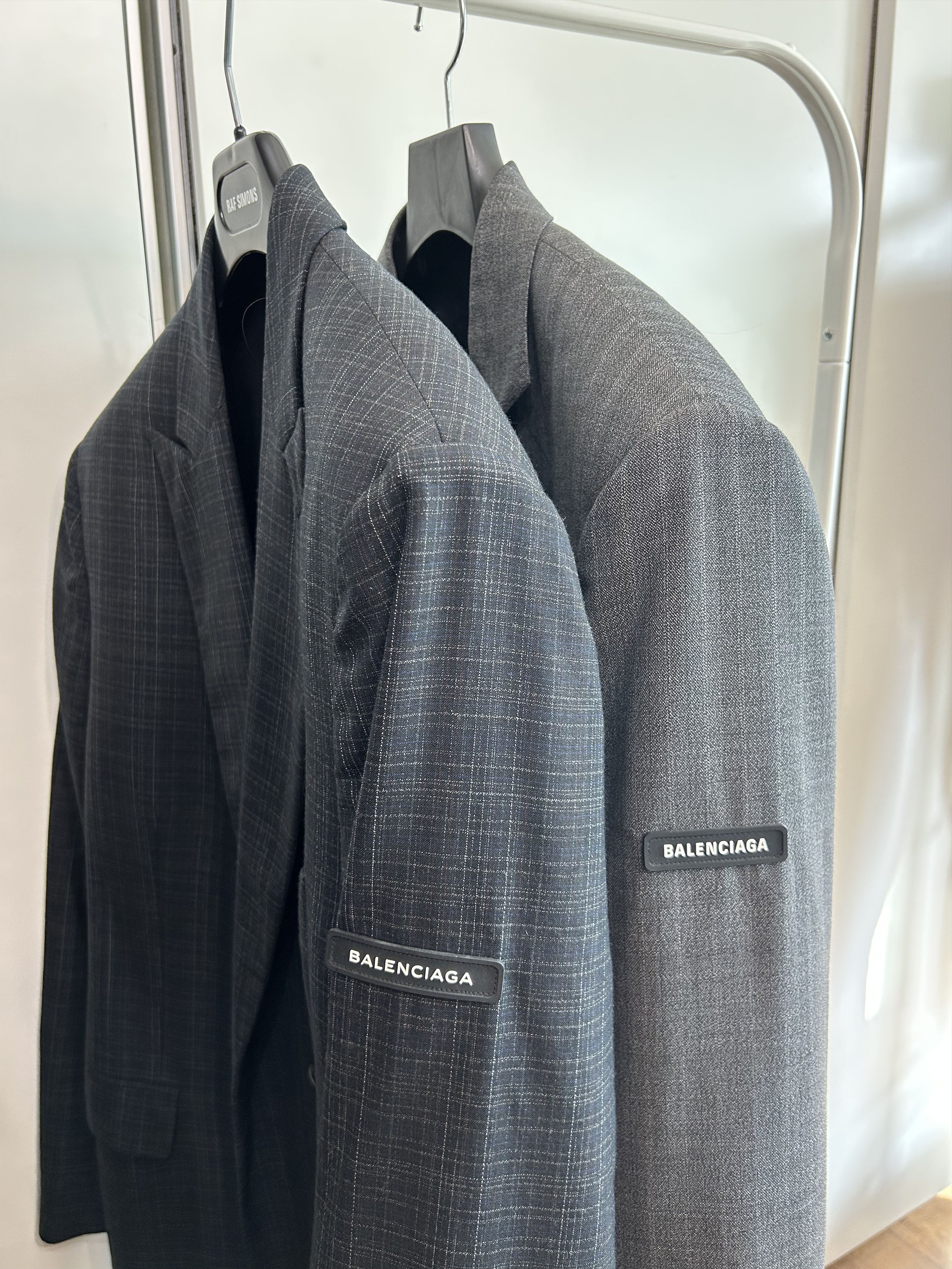 Balenciaga BALENCIAGA Washed Check Blazer Size 42R - 4 Thumbnail