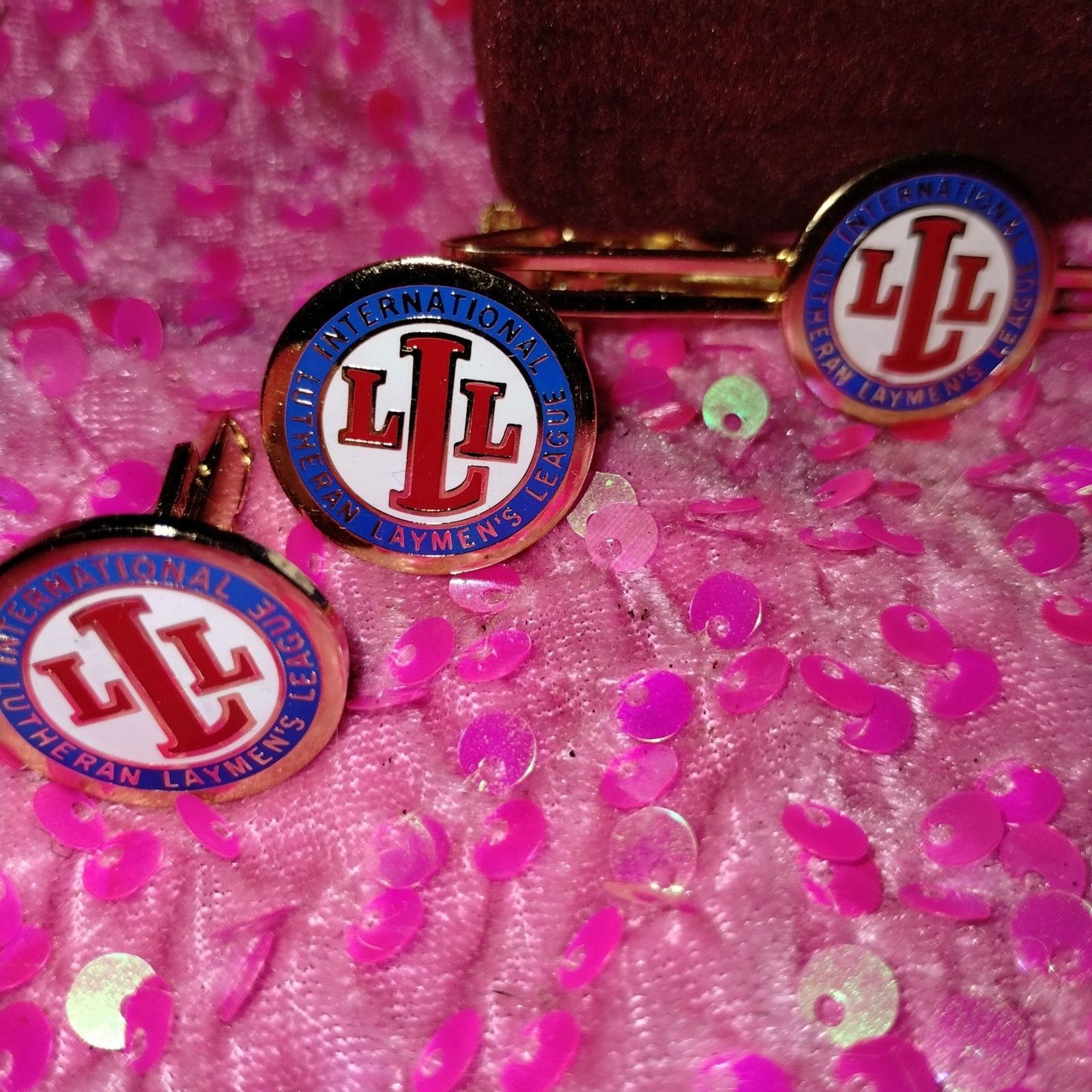 Vintage VERY RARE! Vtg. Lutheran cufflinks and tie bar set very OLD~ Size ONE SIZE - 1 Thumbnail
