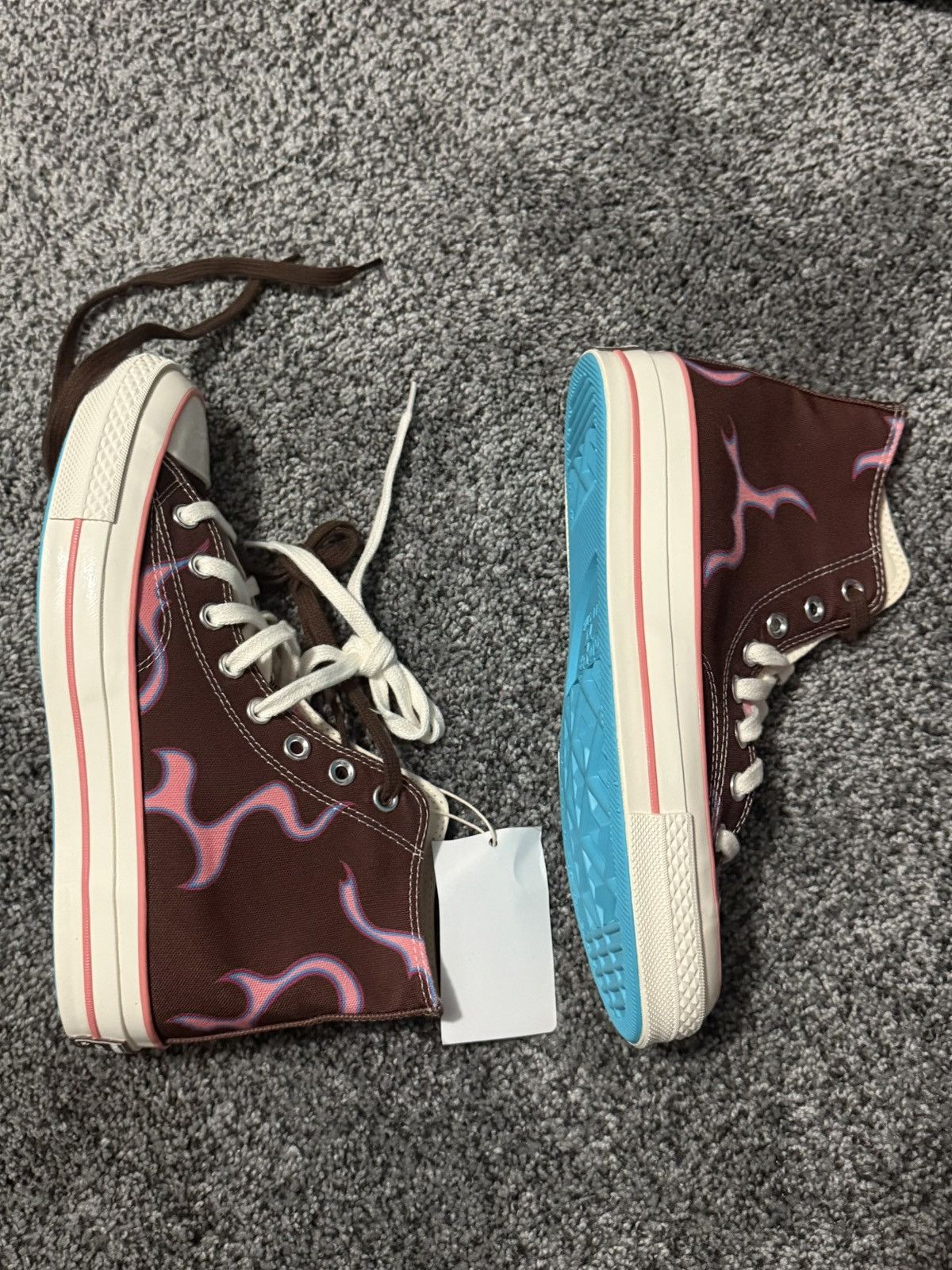 Converse × Golf le Fleur Converse Golf Wang x Chuck 70 High 'Brown Flame' Size US 7 / EU 40 - 2 Thumbnail