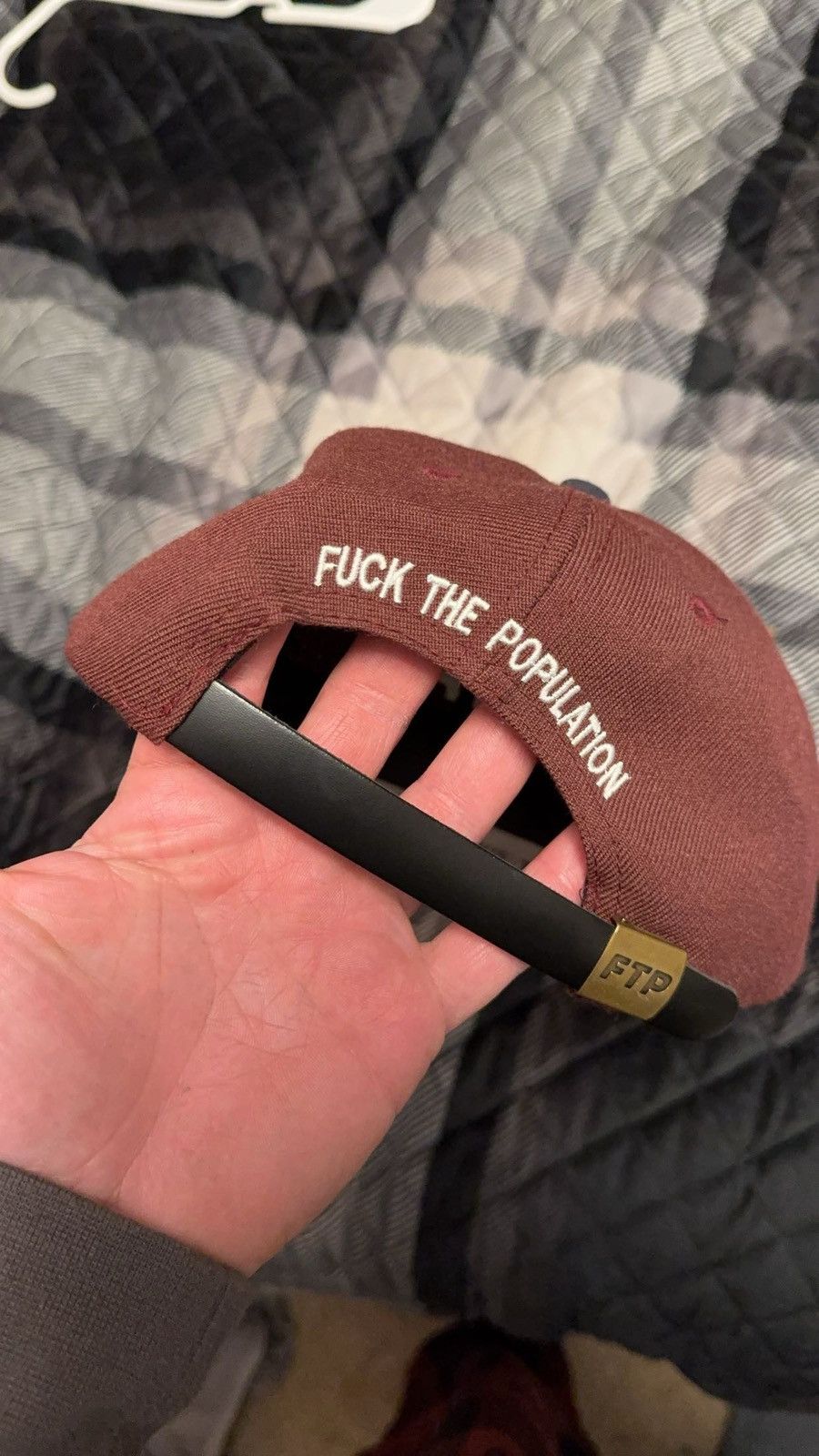 Fuck The Population Fuck the population two tone 6 panel Size ONE SIZE - 2 Thumbnail