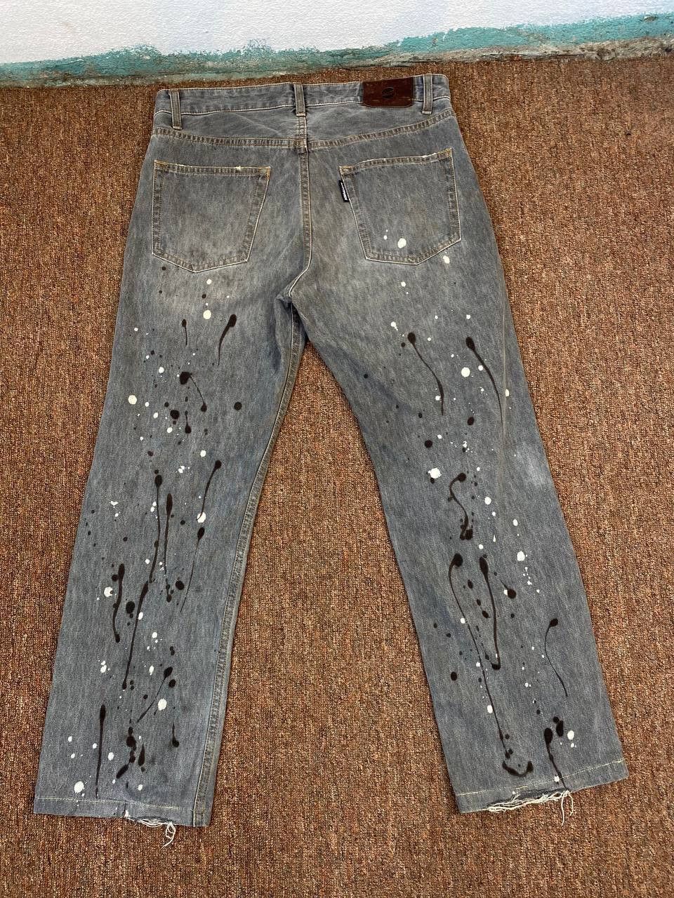 Japanese Brand ehypen japanese brands paint splatter denim nice design Size US 33 - 1 Thumbnail