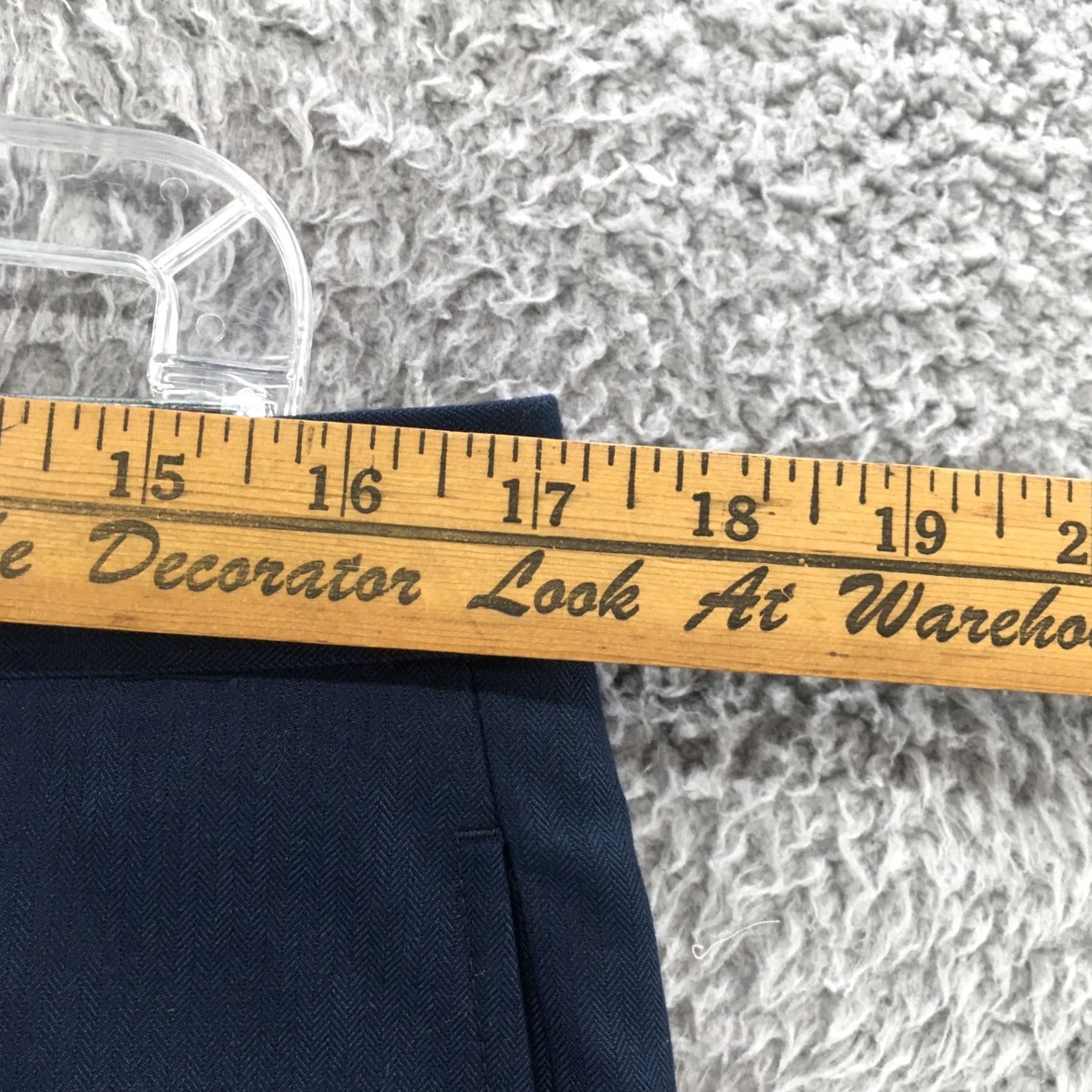 Calvin Klein Calvin Klein Dress Pants Mens 34 Blue Flat Front Straight Leg Mid Rise Zip Pants Mens Blue Flat Front Straight Leg Mid Rise Zip Size US 34 / EU 50 - 5 Thumbnail