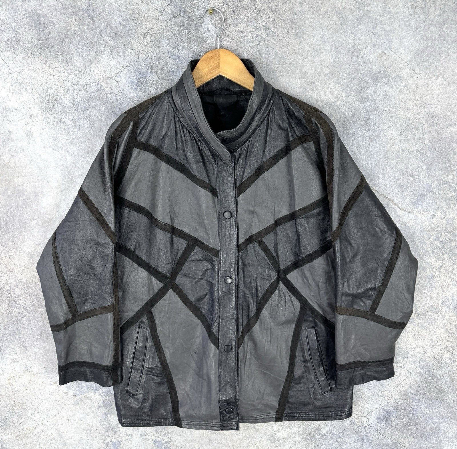 Yves Saint Laurent 1980s Vintage Yves Saint Laurent Leather Patch Work Women’s Size XL / US 12-14 / IT 48-50 - 1 Thumbnail