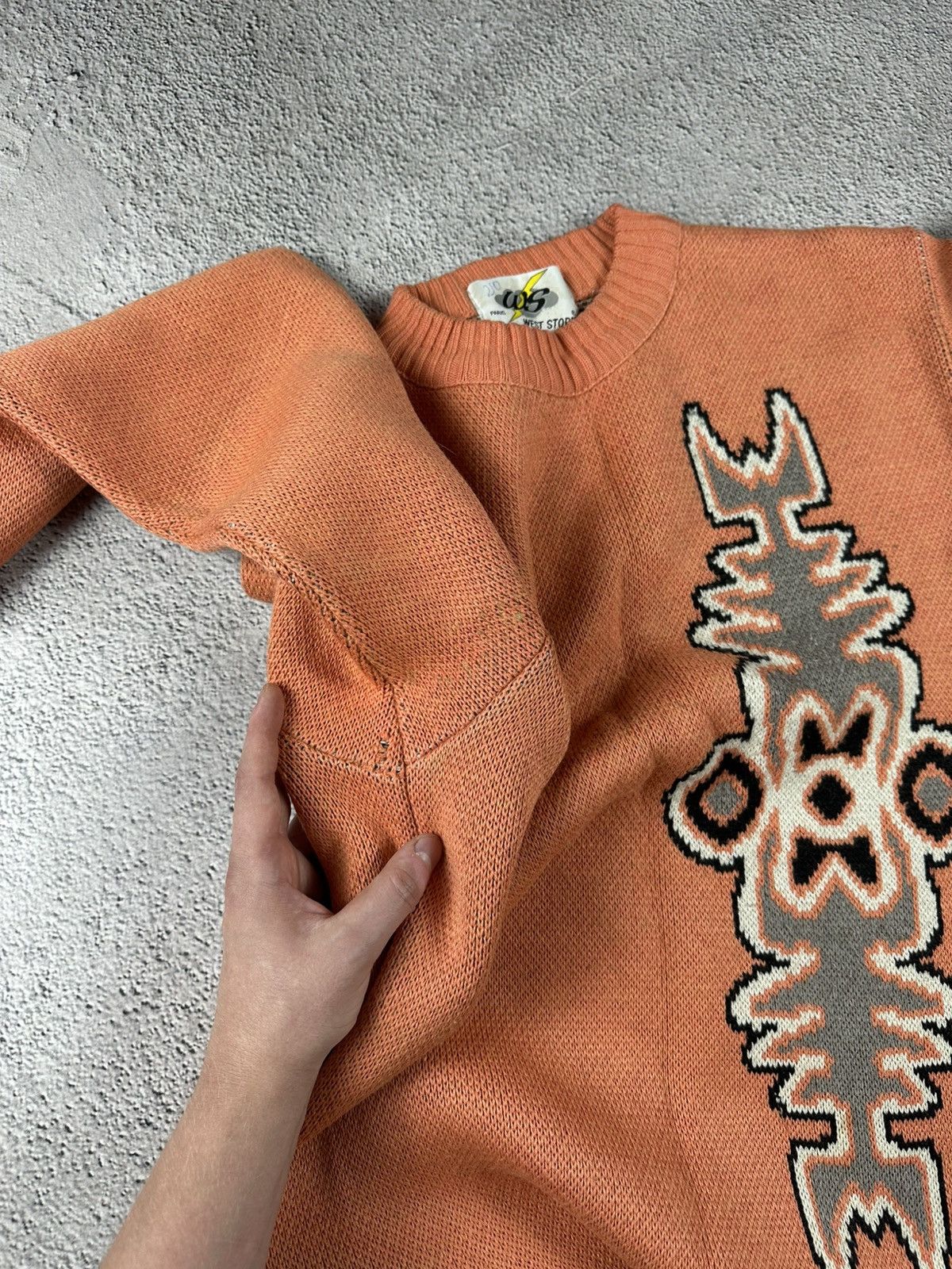 Japanese Brand Vintage Knitwear Japan Ribbed Sweater 90s Abstract Graphic Size US XL / EU 56 / 4 - 15 Thumbnail
