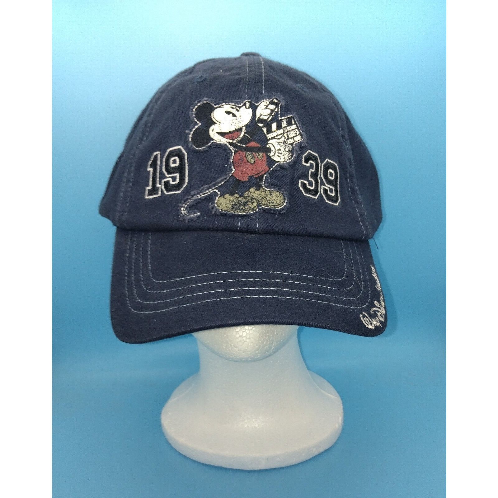 Disney Walt Disney Studios 1939 Mickey Mouse Blue Strap Back Cap Size ONE SIZE - 1 Thumbnail