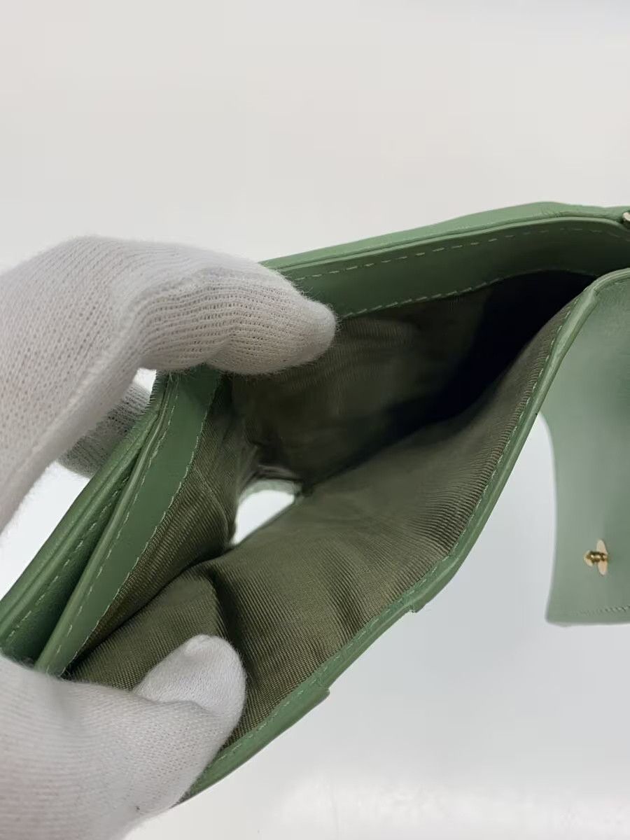 Dior Dior Leather Tri-Fold Wallet Green With Box Size ONE SIZE - 6 Thumbnail
