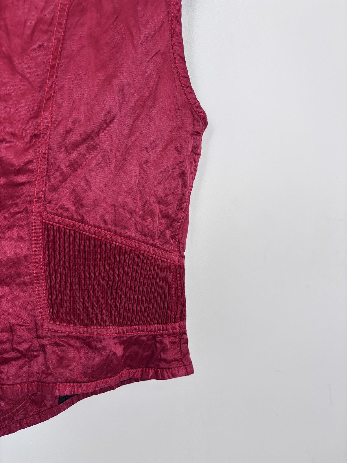 Other Vintage French Archival Women’s Red Vest Gilet Jacket Size M / US 6-8 / IT 42-44 - 23 Thumbnail
