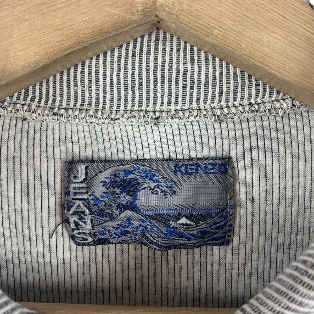Japanese Brand × Kenzo Vintage KENZO Half zipper stripe polo tee Size US L / EU 52-54 / 3 - 3 Thumbnail