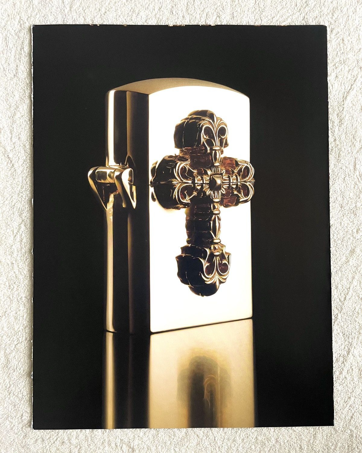 Chrome Hearts Chrome Hearts gold lighter 8x11 magazine cutout Poster Size ONE SIZE - 1 Thumbnail