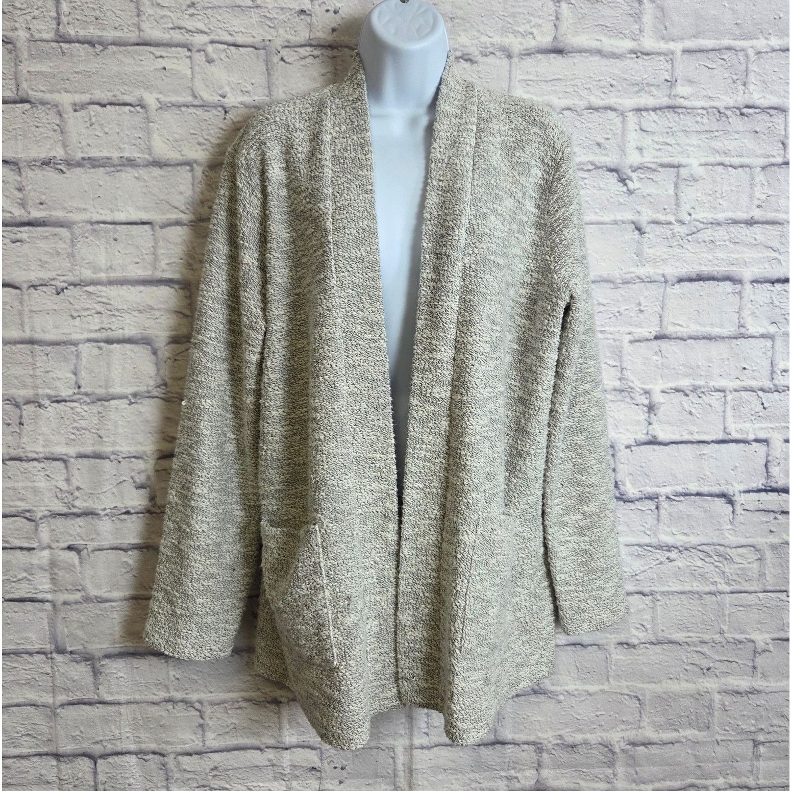 J.Crew J.Crew Medium Light Gray Open Front Cardigan Sweater Pockets Size M / US 6-8 / IT 42-44 - 1 Thumbnail