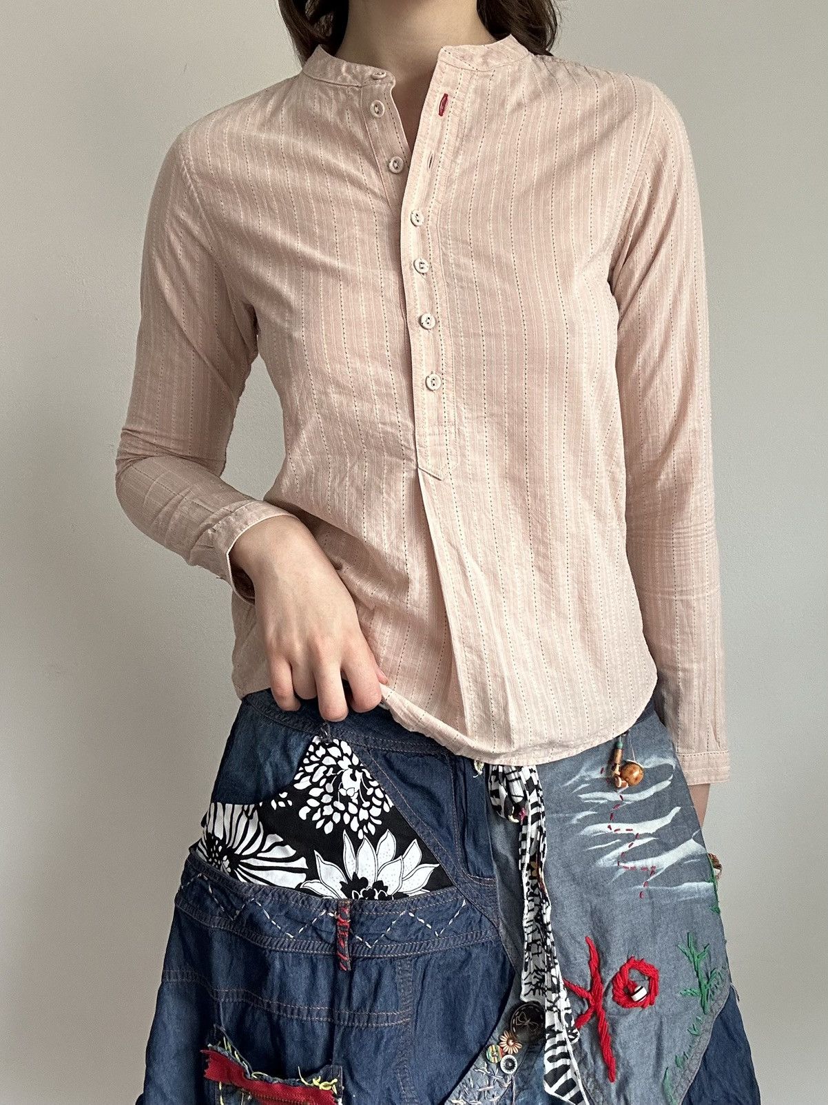 Uniqlo Ines de la Fressange x Uniqlo Cotton Blouse Size XS / US 0-2 / IT 36-38 - 1 Thumbnail