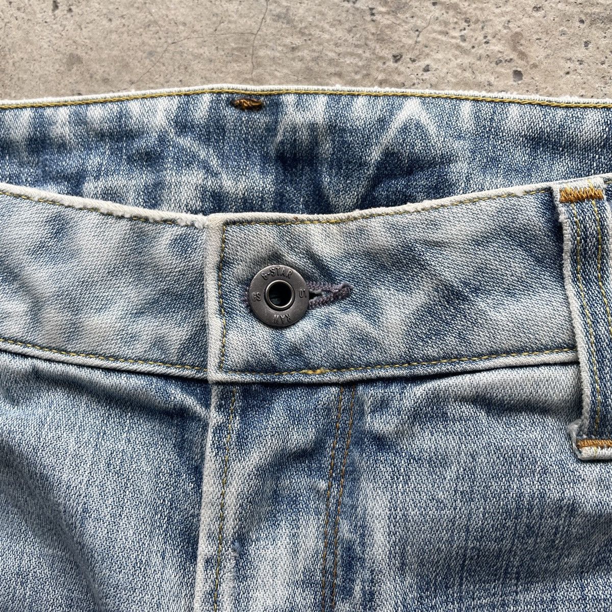 G-Star Vtg G Star Raw Distressed LightWash Faded Jeans Pants W34 Size US 34 / EU 50 - 7 Thumbnail