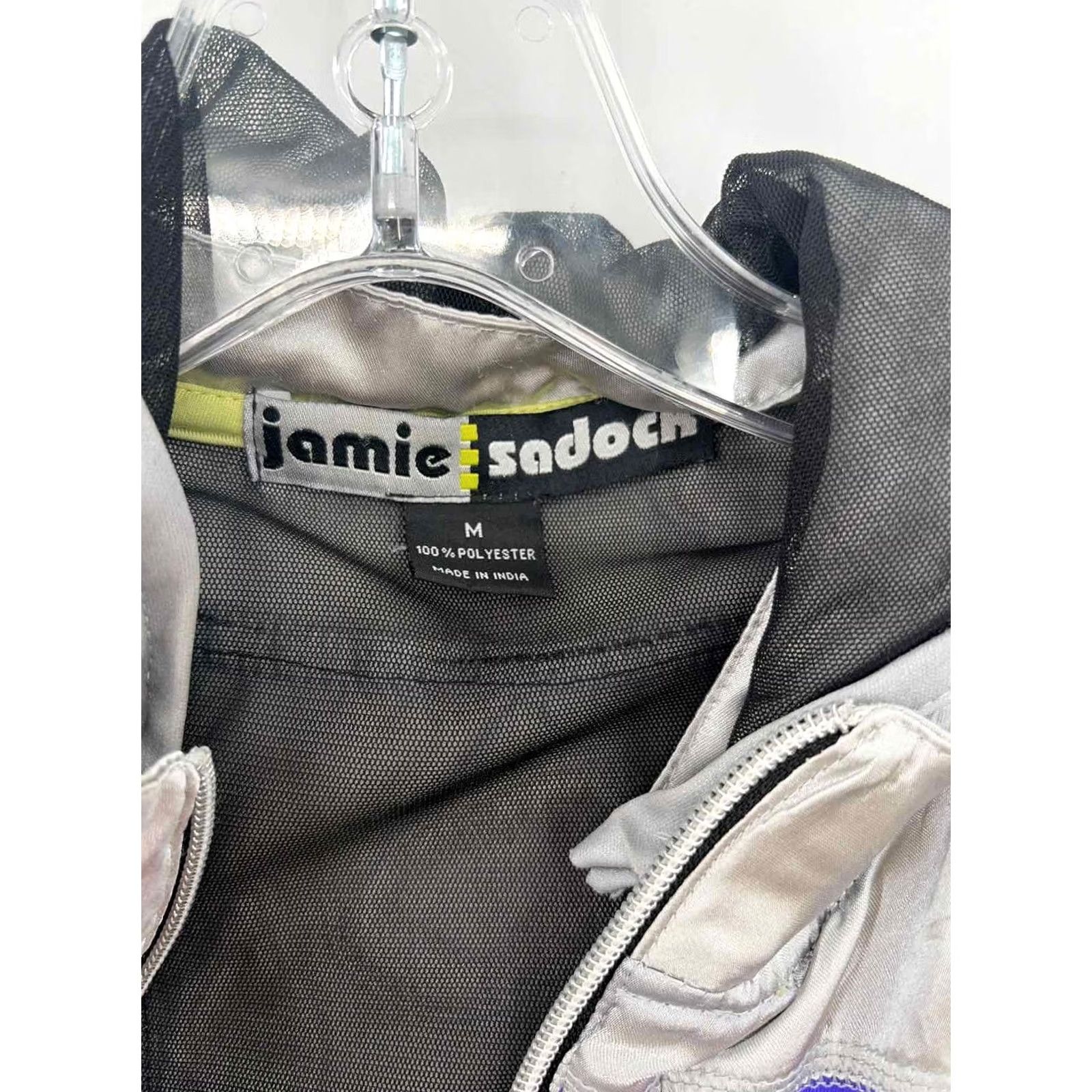 Vintage VINTAGE Pre-Owned Jamie Sadock Silver Size Medium Hooded Zip Up Jacket Size M / US 6-8 / IT 42-44 - 3 Thumbnail