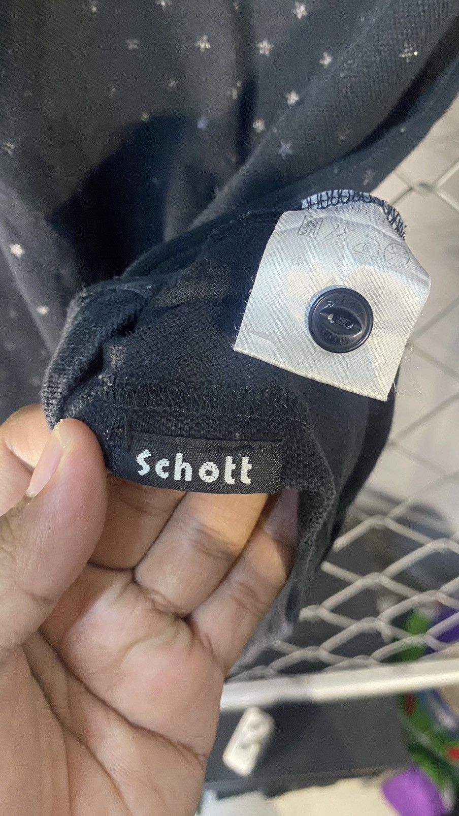 Japanese Brand × Schott × Vintage VINTAGE SCHOTT N.Y.C AOP STAR EMBROIDERY MEDIUM COLLAR TEE Size US M / EU 48-50 / 2 - 10 Thumbnail