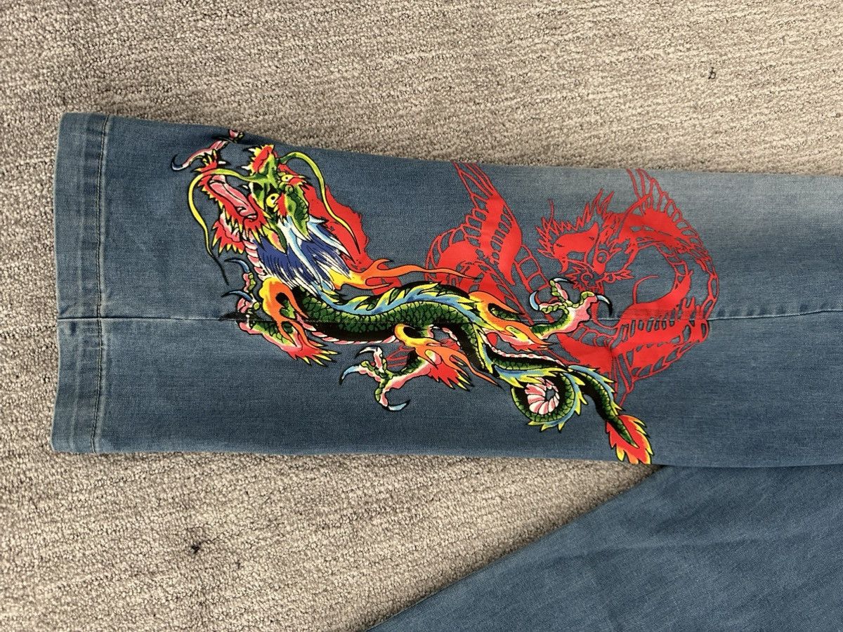 Ed Hardy Ed Hardy Denim Baggy Jeans Size 32" / US 10 / IT 46 - 7 Thumbnail
