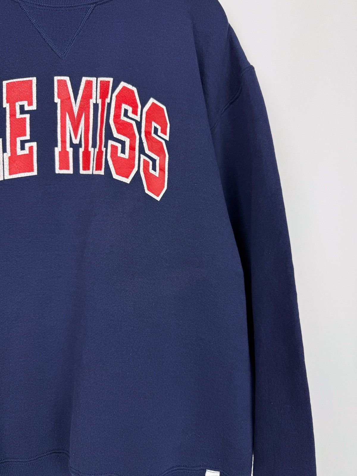 Vintage 90s Vintage Ole Miss Rebels NCAA Russel Athletic Sweatshirt Size US XL / EU 56 / 4 - 5 Thumbnail