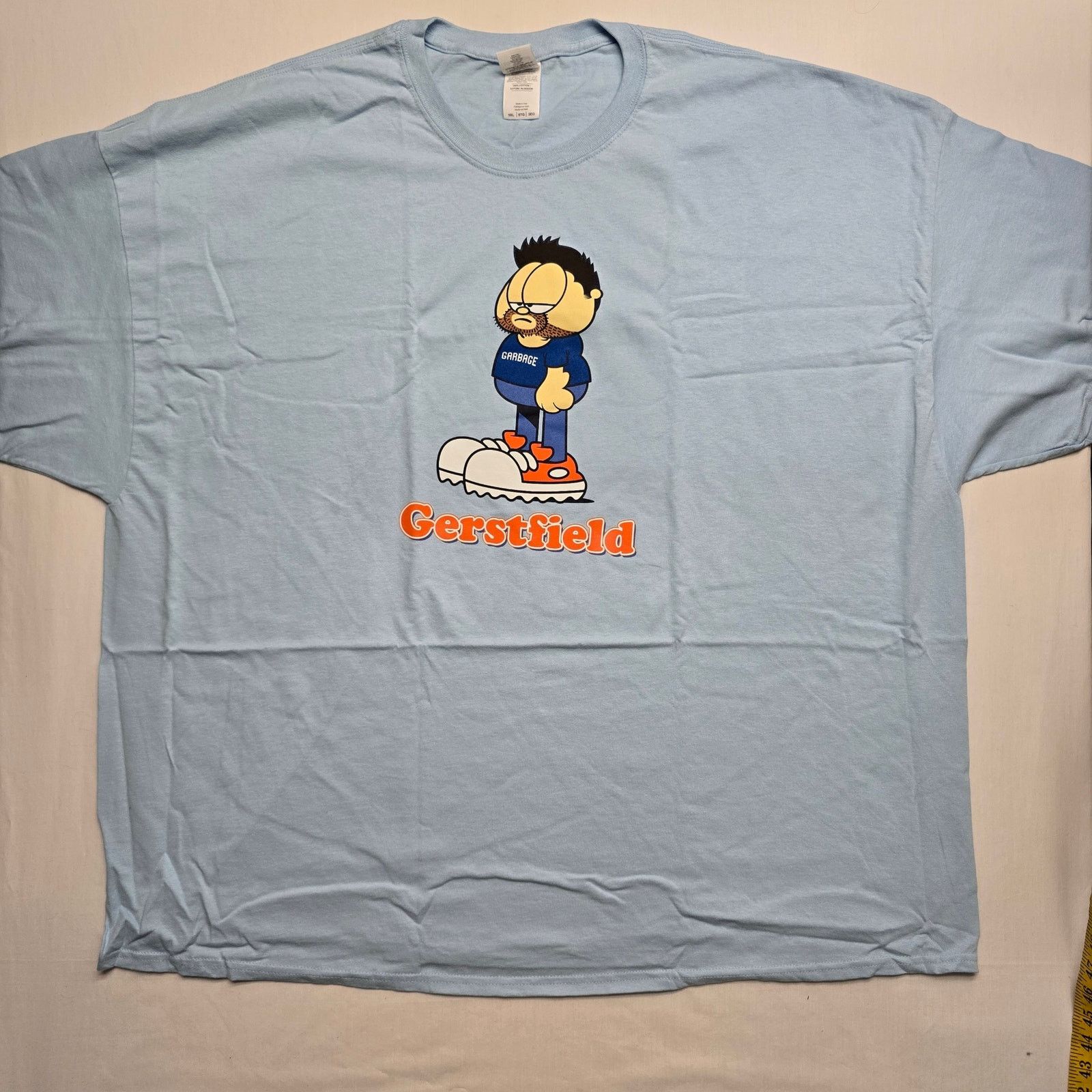 Other Y2K Gerstfield Garfield Shirt Blue Cartoon Parody 5XL Tee Size US XXL / EU 58 / 5 - 1 Thumbnail