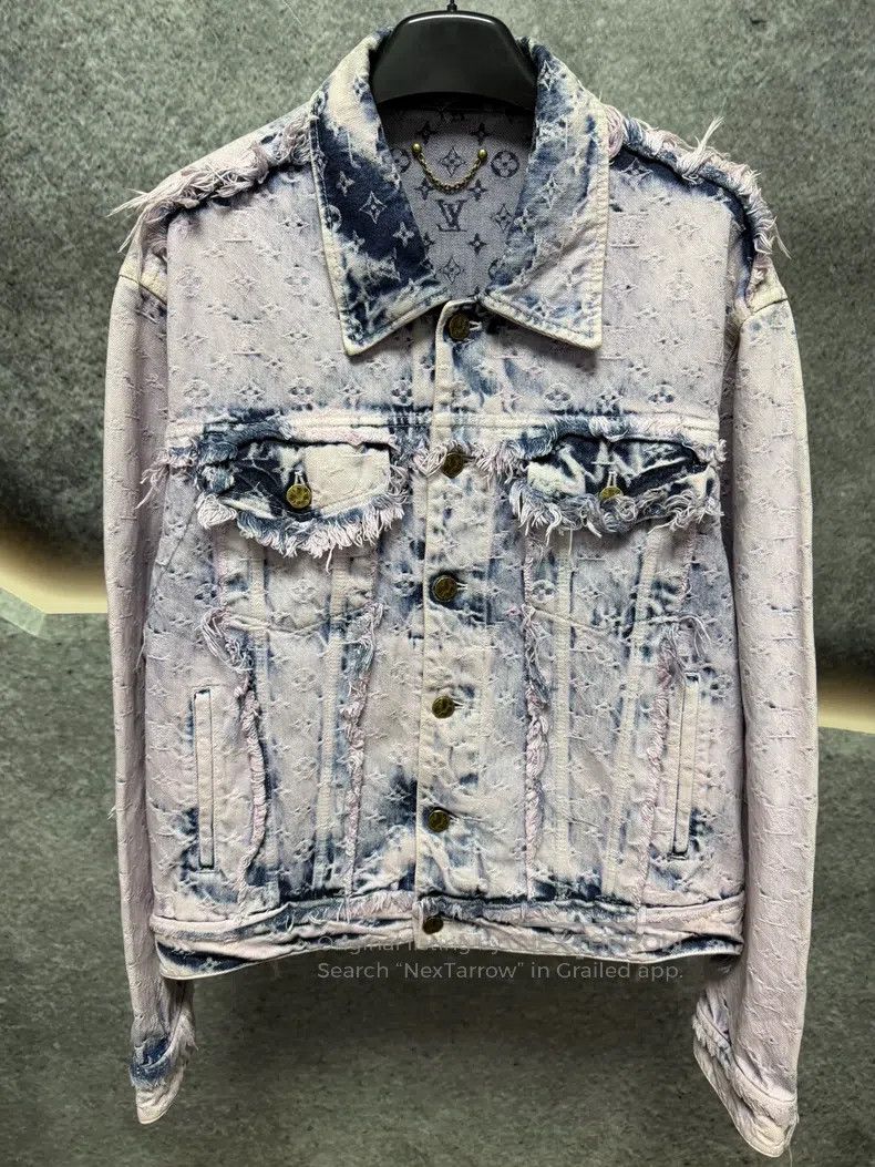 Louis Vuitton Louis Vuitton Purple full print logo to make old tassels d Size US M / EU 48-50 / 2 - 1 Thumbnail