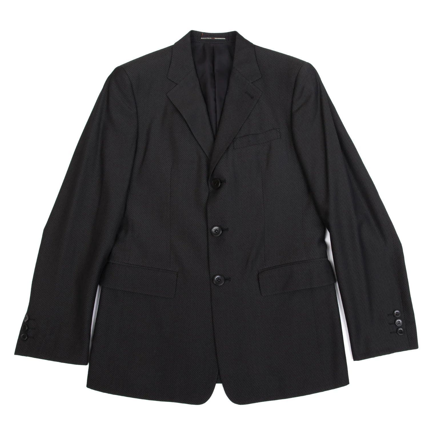 Jean Paul Gaultier Wool Acrylic Diagonal Stripe Jacket in Grey Size 44 Size US S / EU 44-46 / 1 - 1 Thumbnail