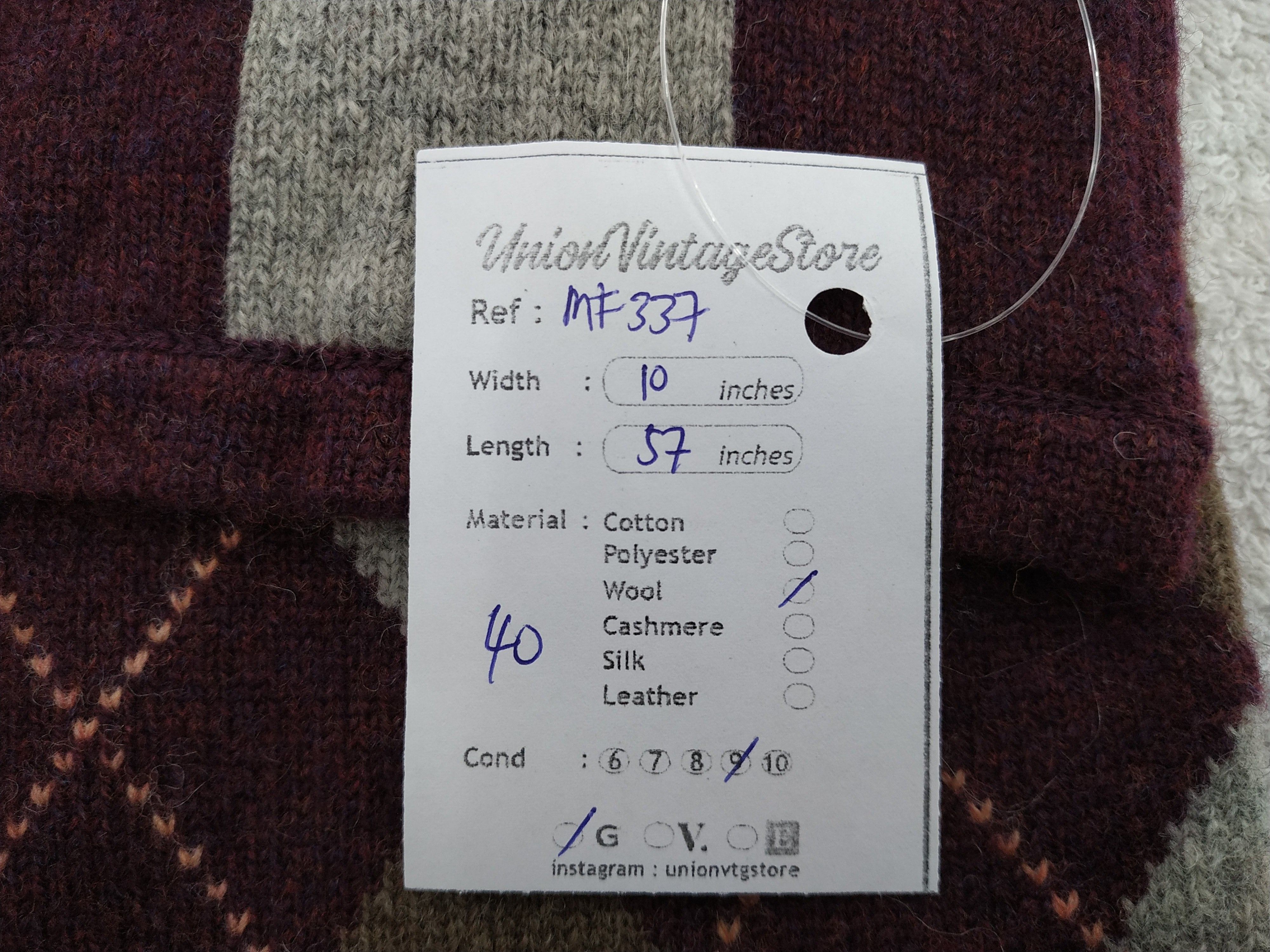 Brooks Brothers Vintage Brooks Brothers Scarf/Muffler/Neckwar MF337 Size ONE SIZE - 6 Thumbnail