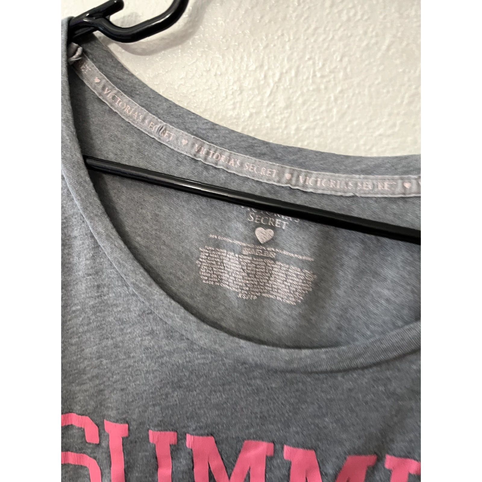 Victoria's Secret Victoria’s Secret Sleep Dress Top XS Gray Shirt Women Short Sleeve Crew Neck Pajama Top Summer Never Sleeps Size XS / US 0-2 / IT 36-38 - 2 Thumbnail