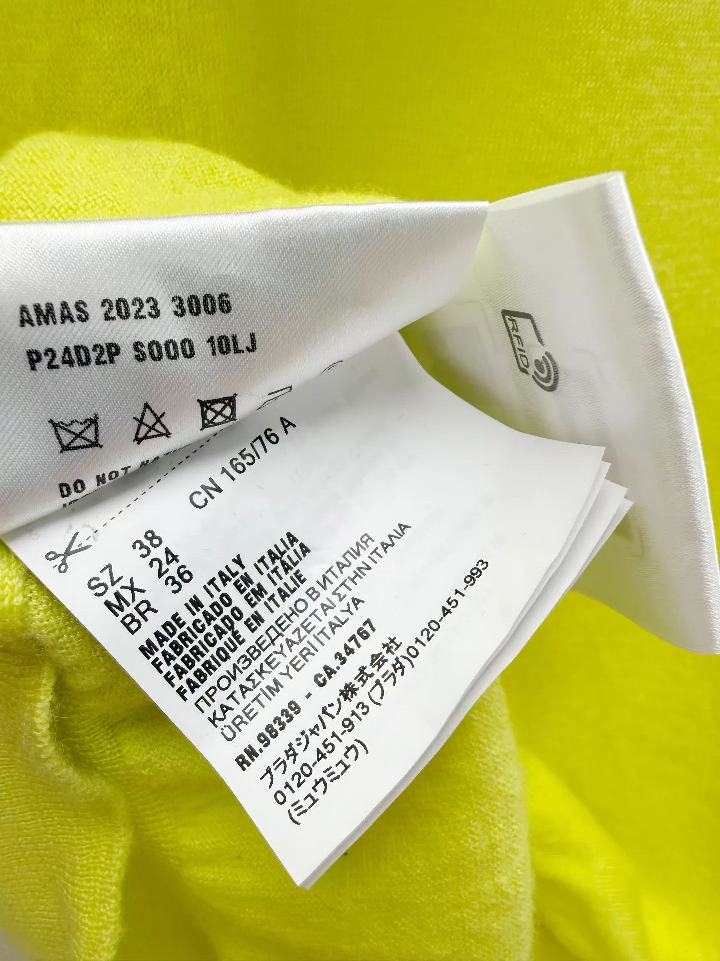 Prada Prada Authentic Cashmere Knit Sweater New With Tags Size 38 Size XS / US 0-2 / IT 36-38 - 7 Thumbnail