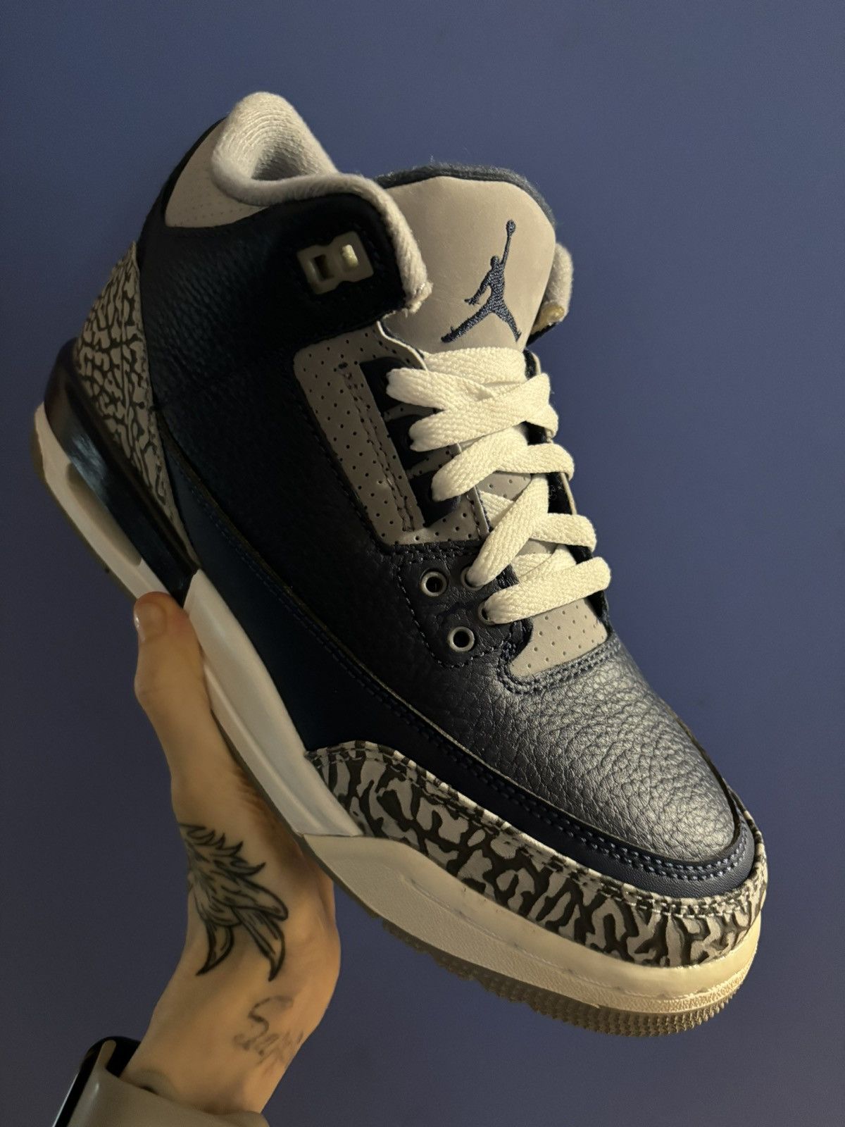 Jordan Brand × Nike Air Jordan 3 Retro GS ‘Georgetown’ Size US 6.5 / EU 39-40 - 2 Thumbnail