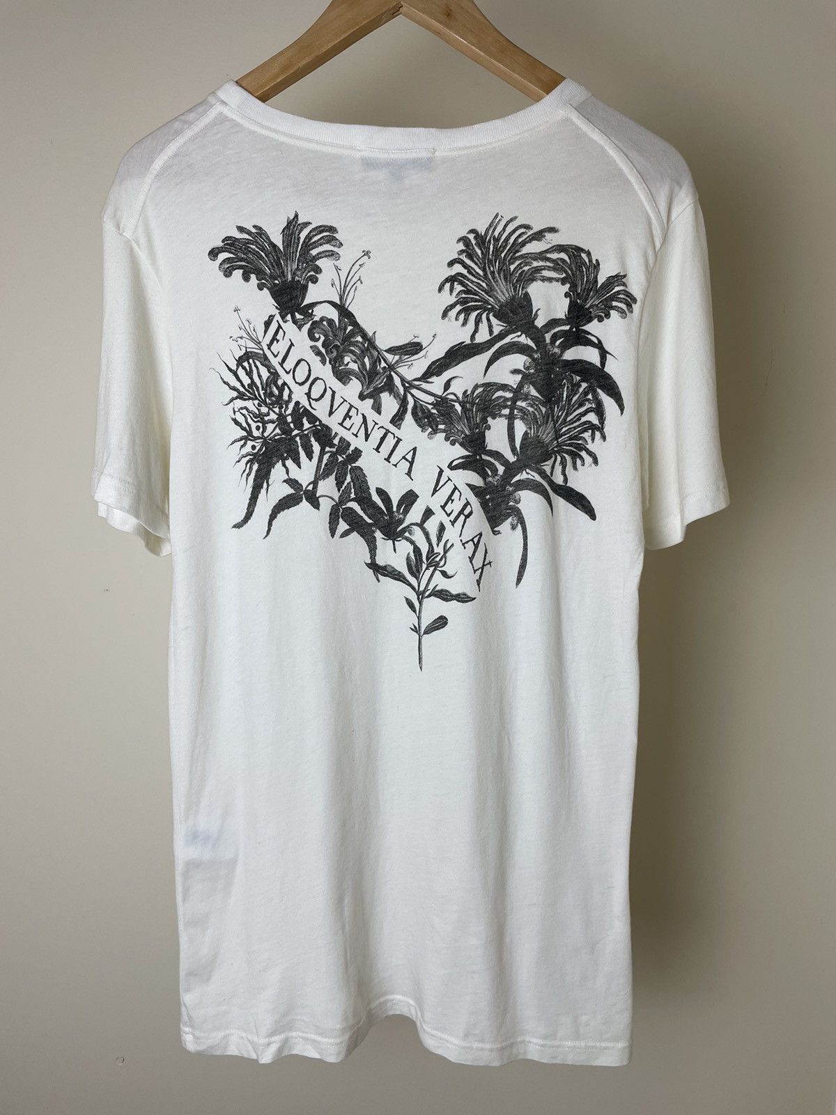 Ann Demeulemeester Ann Demeulemeester "Eloqventia Verax" Back Print Floral Tee Size US S / EU 44-46 / 1 - 3 Thumbnail