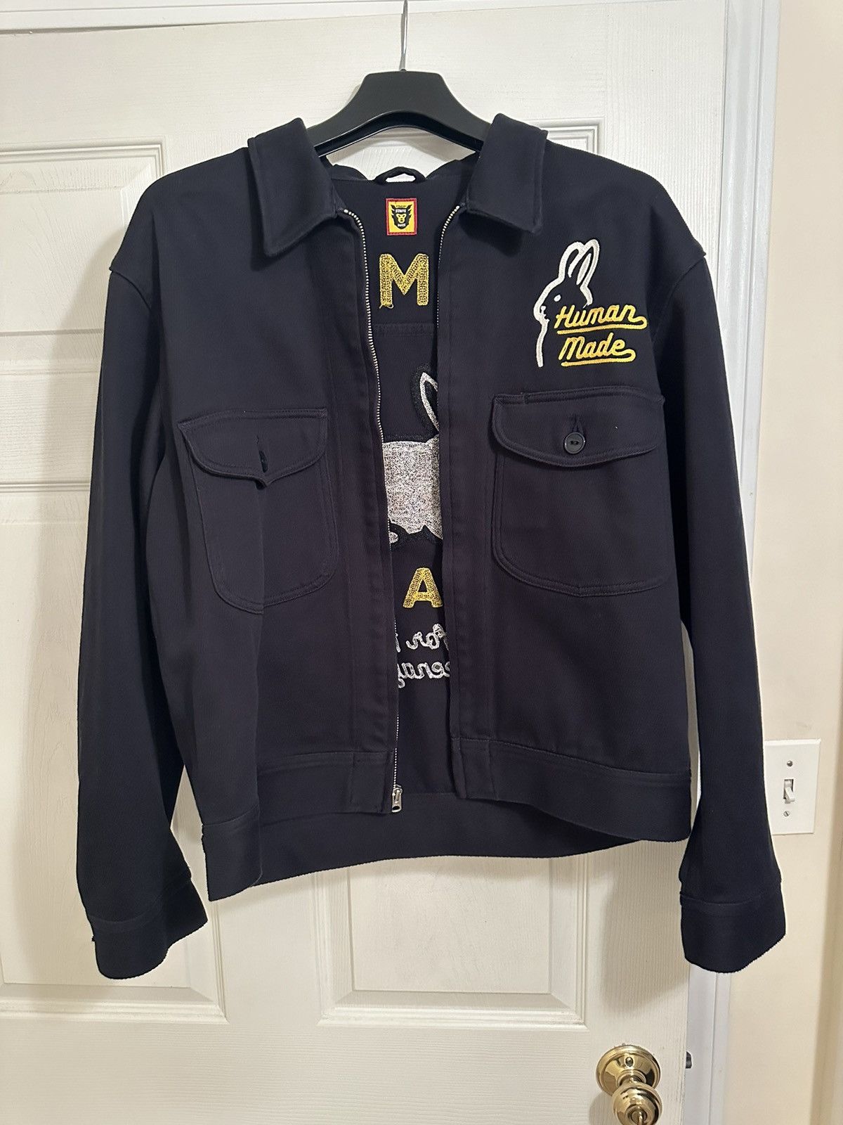 Human Made Human Made Year of the Rabbit Work Zip Up Jacket | Grailed