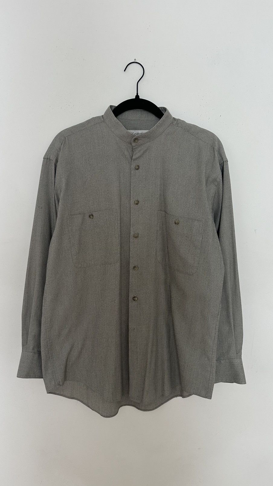 Yves Saint Laurent Band Collar Shirt / Size M