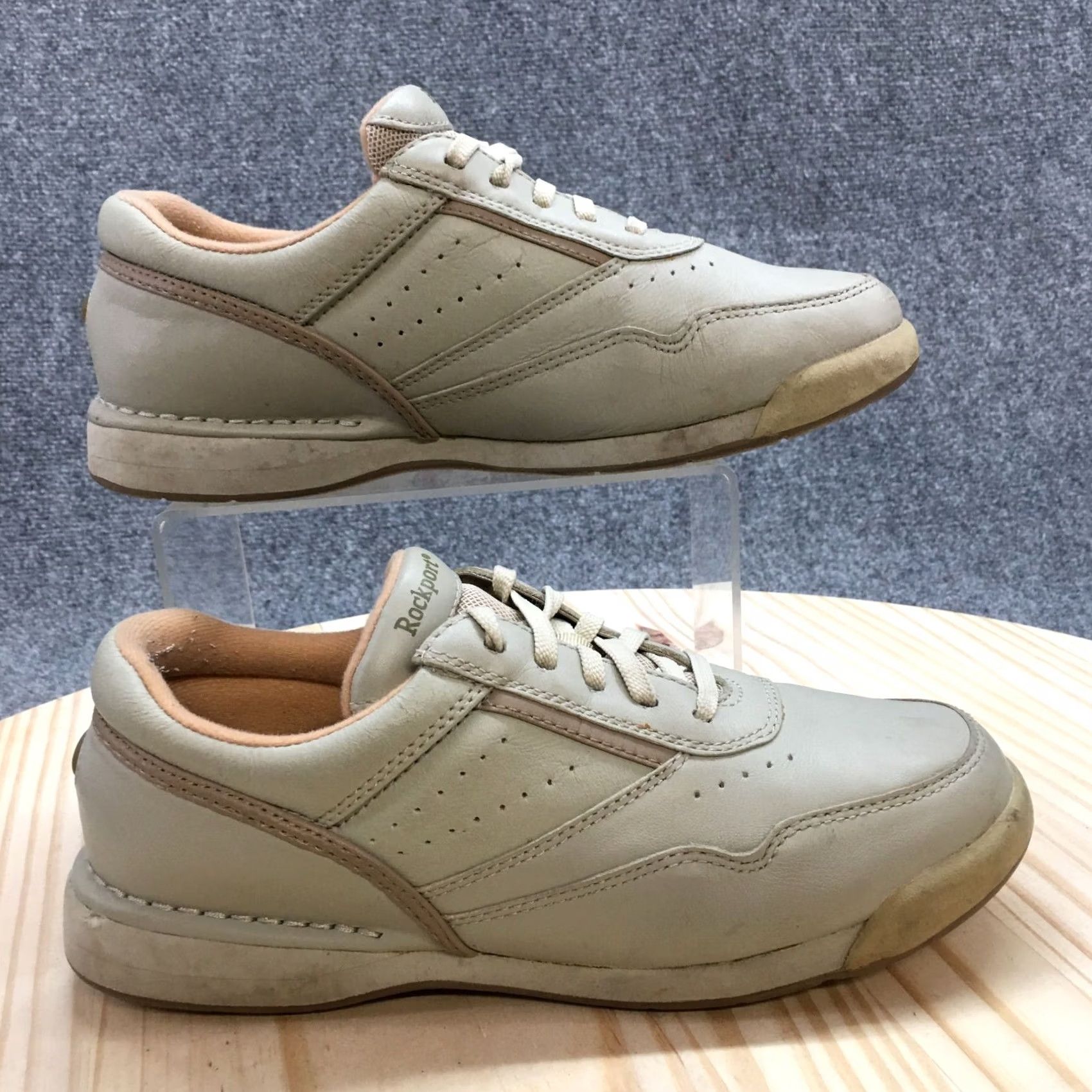 Rockport Rockport Sneaker Womens 7W Pro Walker Lace Up Casual Comfort Leather W7102W Size US 7 / IT 37 - 2 Thumbnail