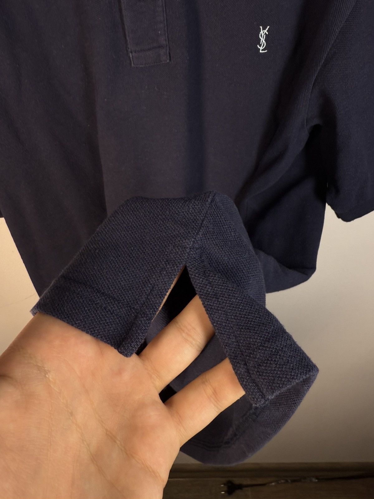 Yves Saint Laurent YSL Polo Shirt Navy YSL T-shirt YSL Shirt Size US XXL / EU 58 / 5 - 11 Thumbnail