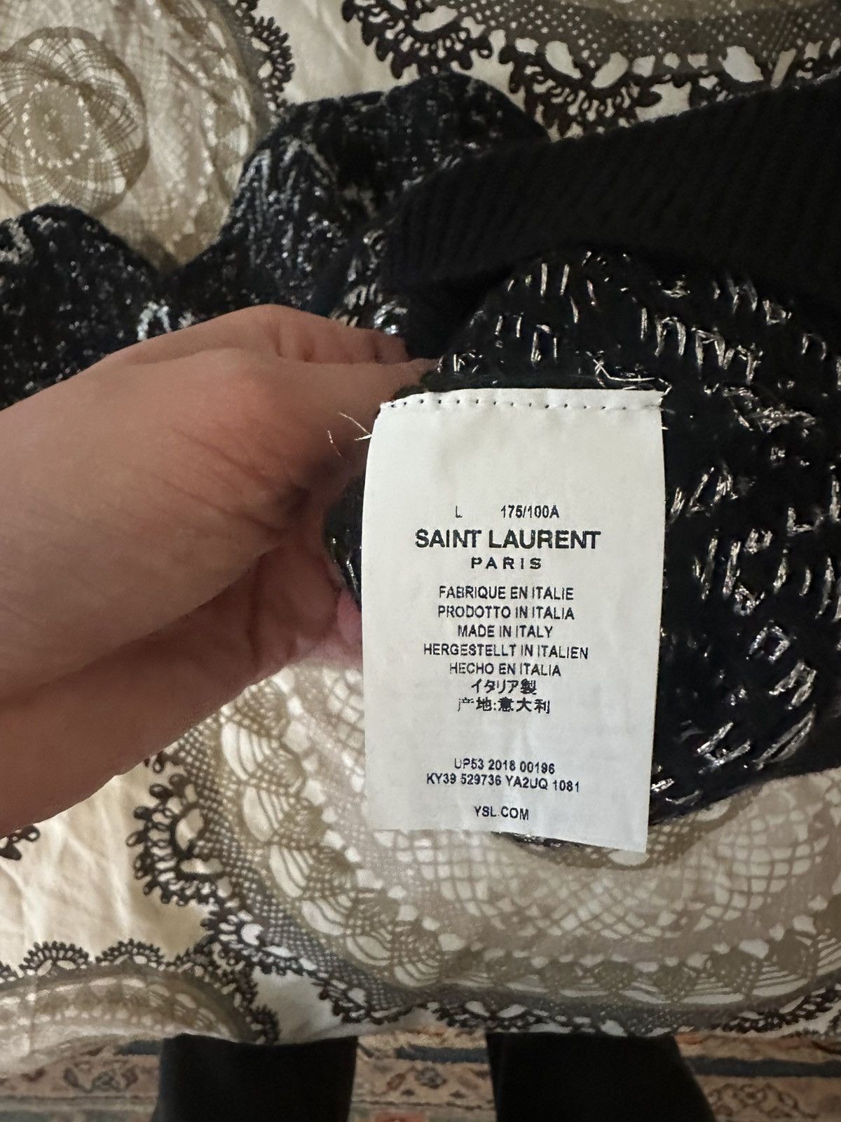 Saint Laurent Paris Zig Zag Sweater Size US L / EU 52-54 / 3 - 3 Thumbnail