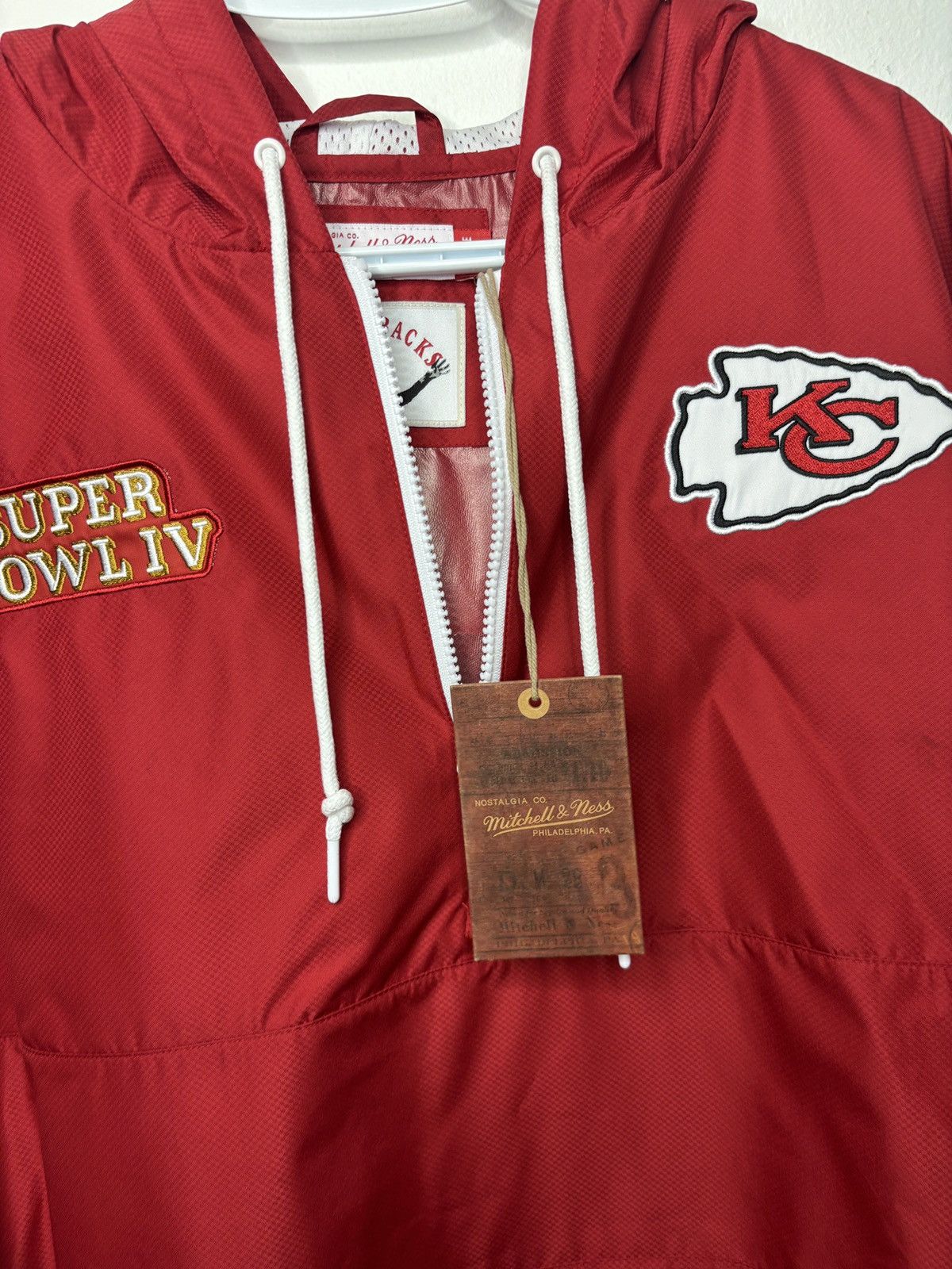 Mitchell & Ness Kansas City Chiefs Windbreaker Size US XL / EU 56 / 4 - 4 Thumbnail
