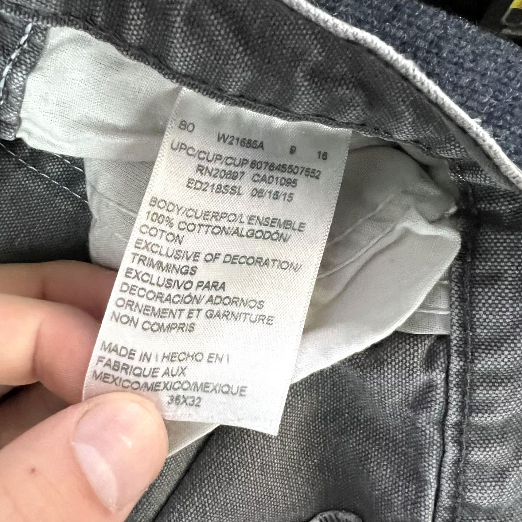 Dickies Genuine Dickies Pants Mens 37x28 Gray Canvas Carpenter Workwear Straight Leg Pants Size US 36 / EU 52 - 3 Thumbnail