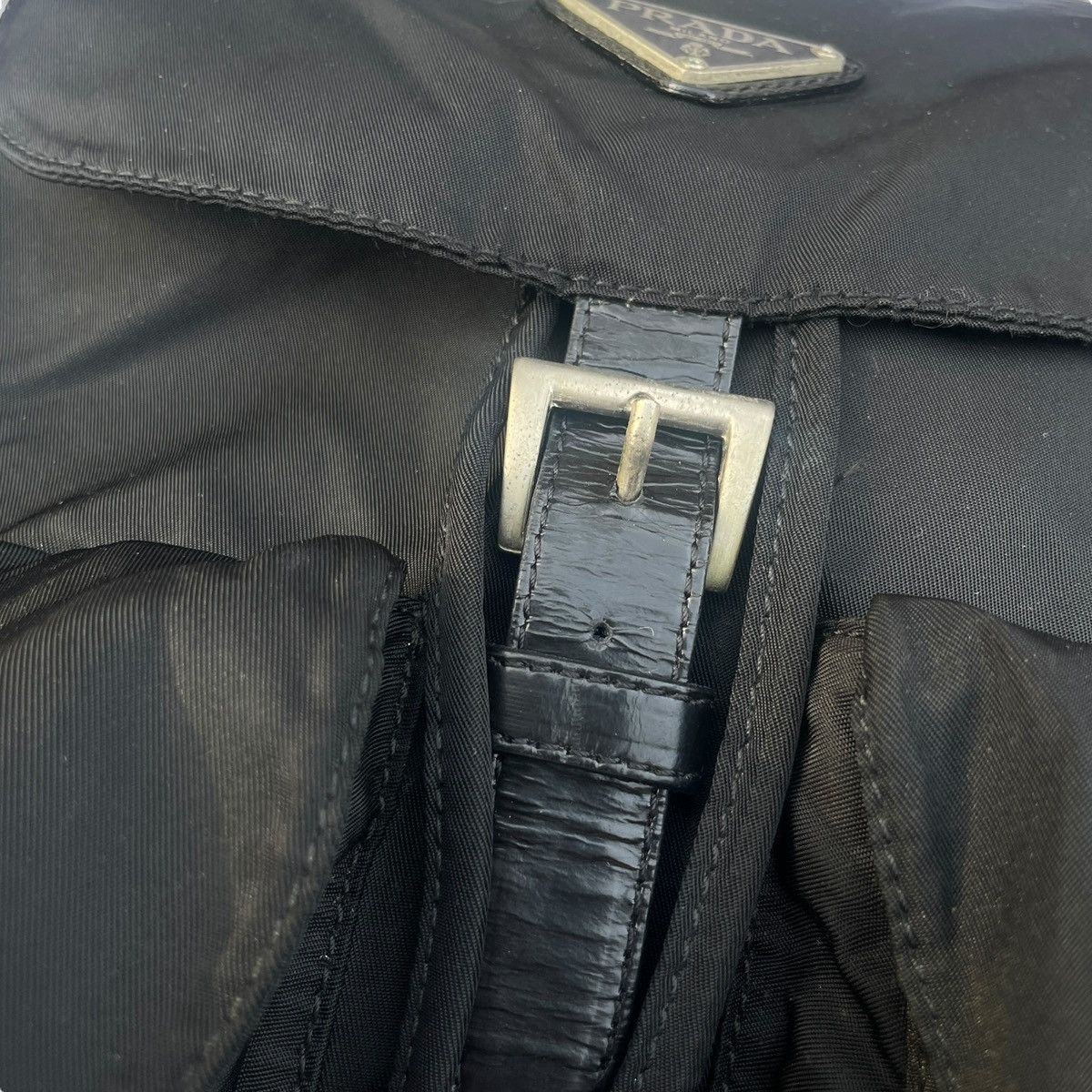 Prada Prada Re-Nylon Vintage 1978 Triangle Logo Rucksack Backpack Size ONE SIZE - 10 Thumbnail