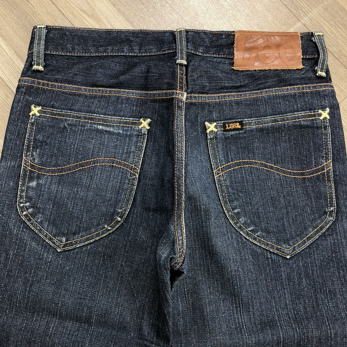 If Six Was Nine × Le Grande Bleu (L.G.B.) × Lee 🇯🇵 2000s Lee Riders Lgb Goa Distressed Bootcut Flared Jeans Size 28" / US 6 / IT 42 - 12 Thumbnail