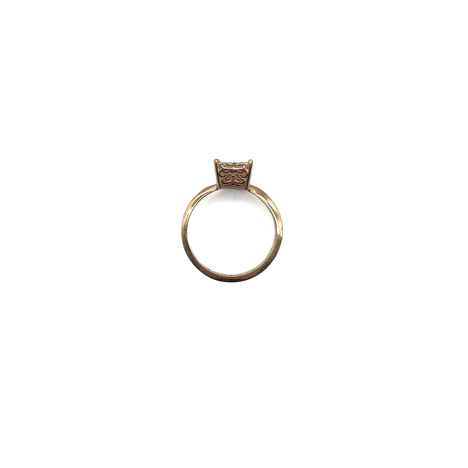 Chrome Hearts Chrome Hearts 22k Gold Emerald KH Cocktail Ring Size ONE SIZE - 3 Thumbnail