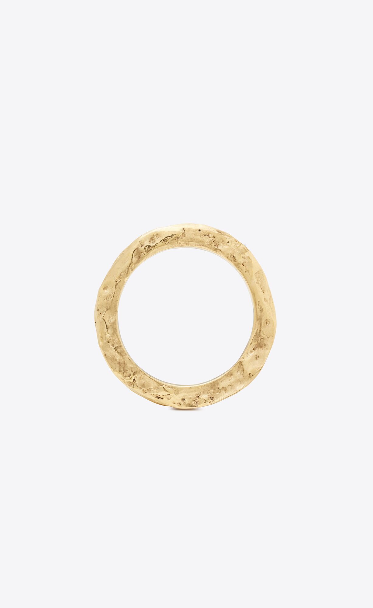 Saint Laurent Paris o1smrcs1224 Size: OS / Thin Textured Bangle In Metal Gold Size ONE SIZE - 2 Thumbnail