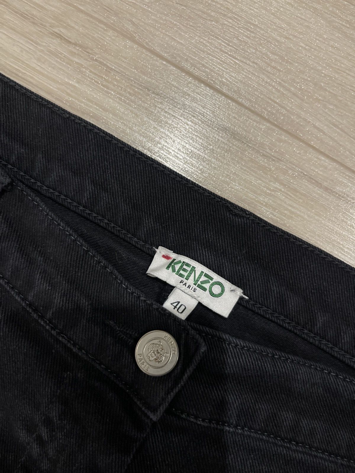 Kenzo Kenzo black jeans denim woman pants EU40 US34 inches Size 34" / US 12 / IT 48 - 3 Thumbnail