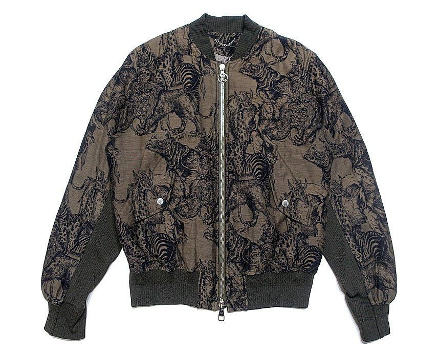 Louis Vuitton LOUIS VUITTON ANIMAL PRINT BOMBER JACKET SZ 48 (M) Size US M / EU 48-50 / 2 - 2 Thumbnail