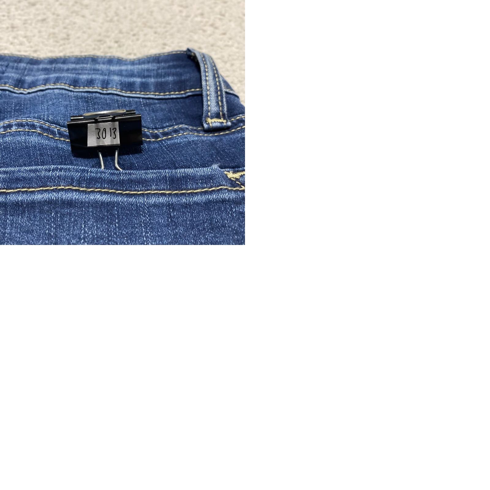 Vintage VINTAGE Kancan Jeans Womens Denim Mid Rise Dark Wash Skinny Leg 26 Blue Womens Jeans Size 42" / US 20 - 9 Thumbnail